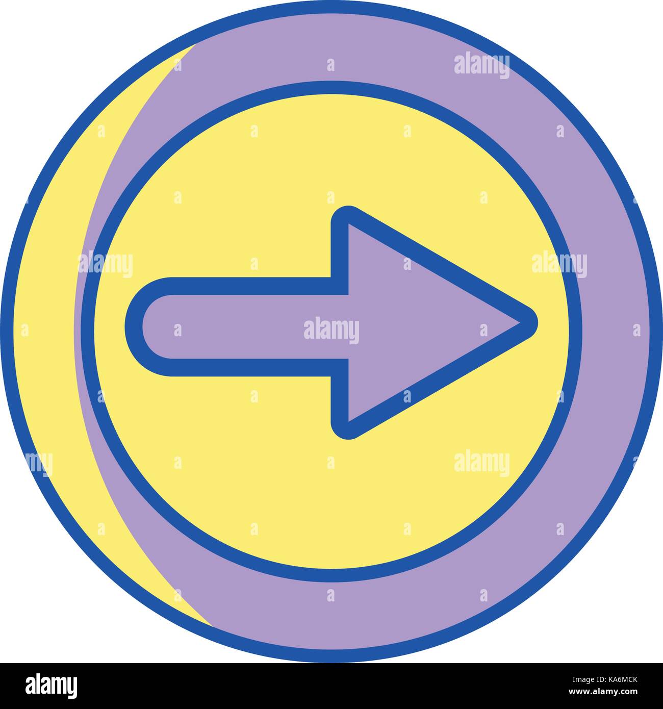 arrow symbol icon mobile sign Stock Vector Image & Art - Alamy