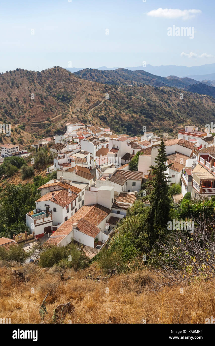 The white andalusian village of Almogia, Southern Spain, Inland malaga