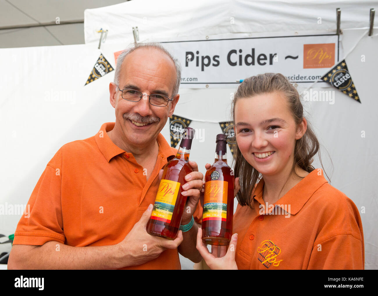 Pips Cider, Ludlow 2017 Food Festival. Stock Photo