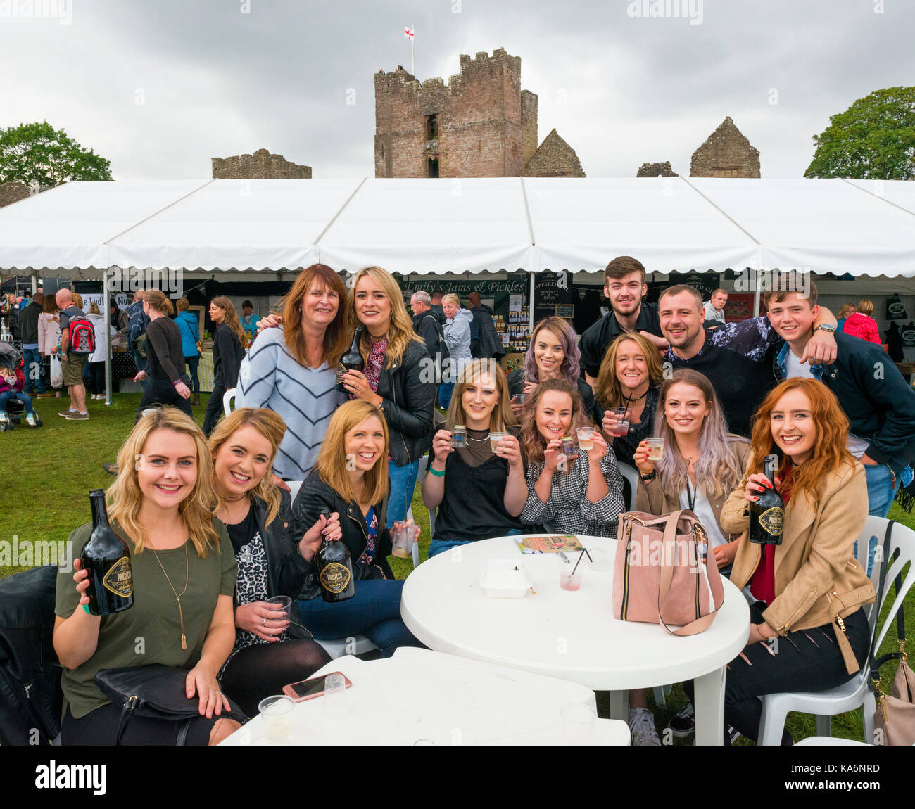 Visitors to the 2017 Ludlow Food Festival. Stock Photo