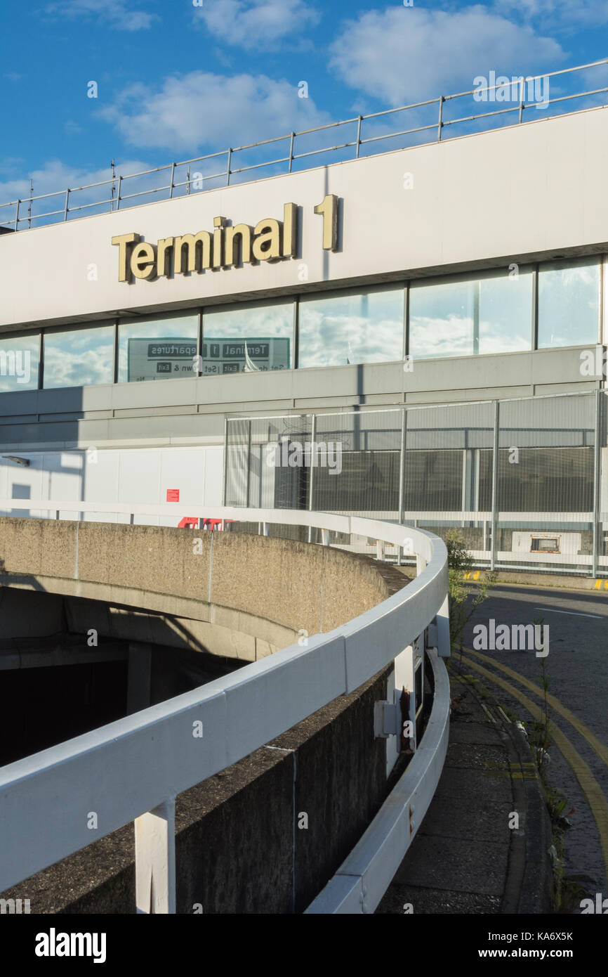 The now disused Terminal 1 building at Heathrow Airport, London, UK