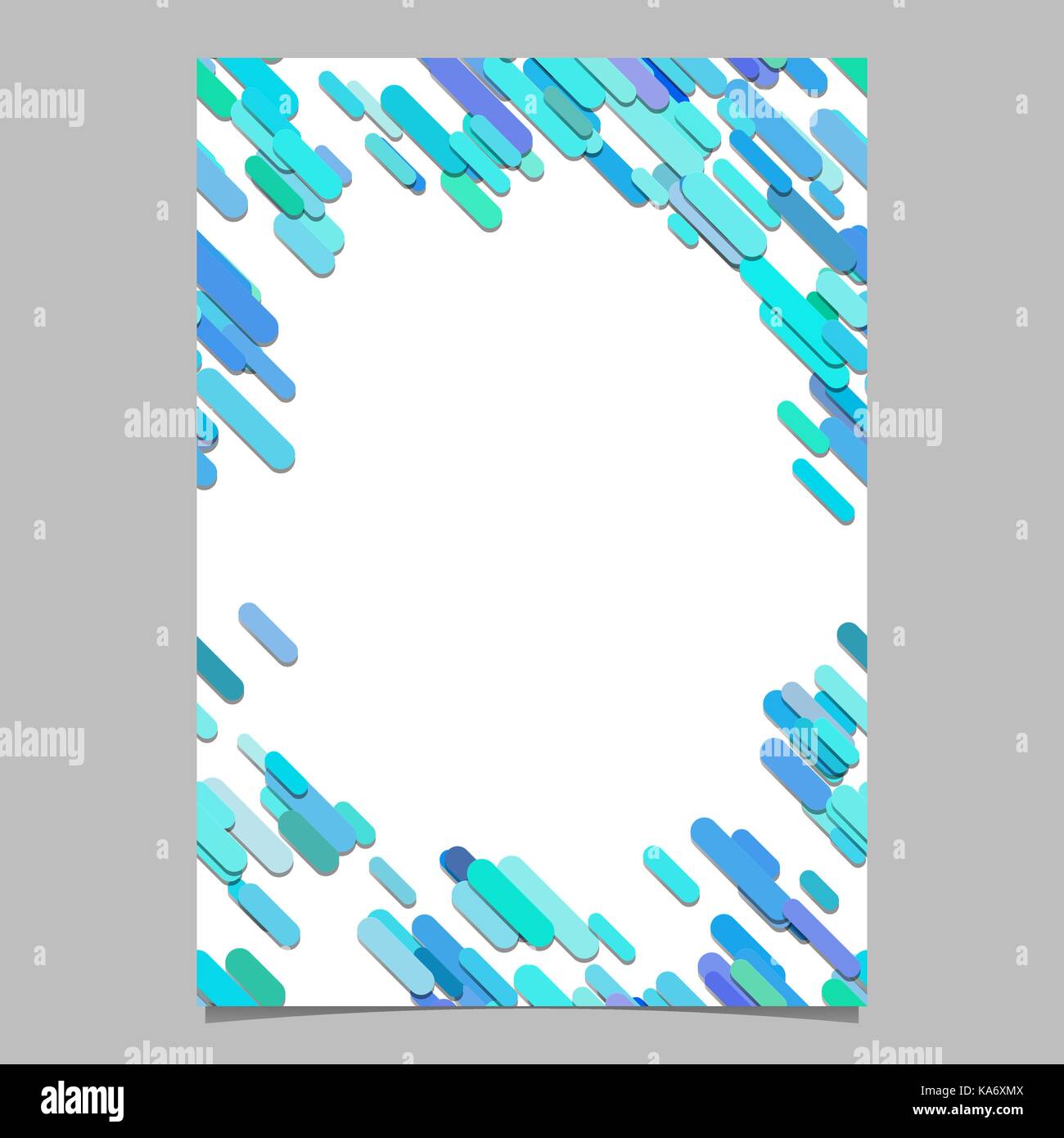 Abstract Rounded Diagonal Stripe Pattern Brochure Template Blank Stock Vector Image Art Alamy