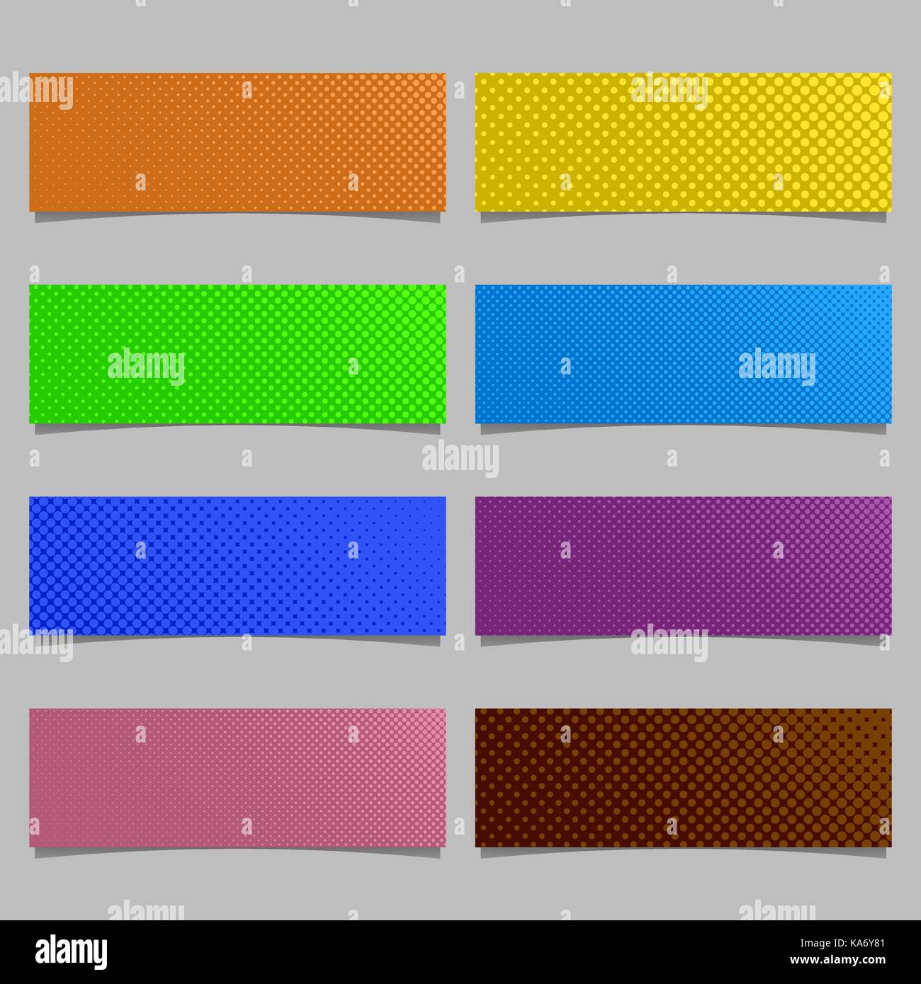 Computer Generated Halftone Dot Pattern Banner Background Design