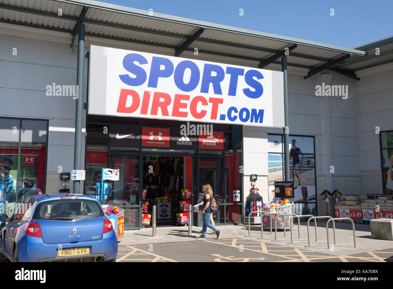 Sports Direct store, Cirencester Retail Park GL7 1PT Stock Photo