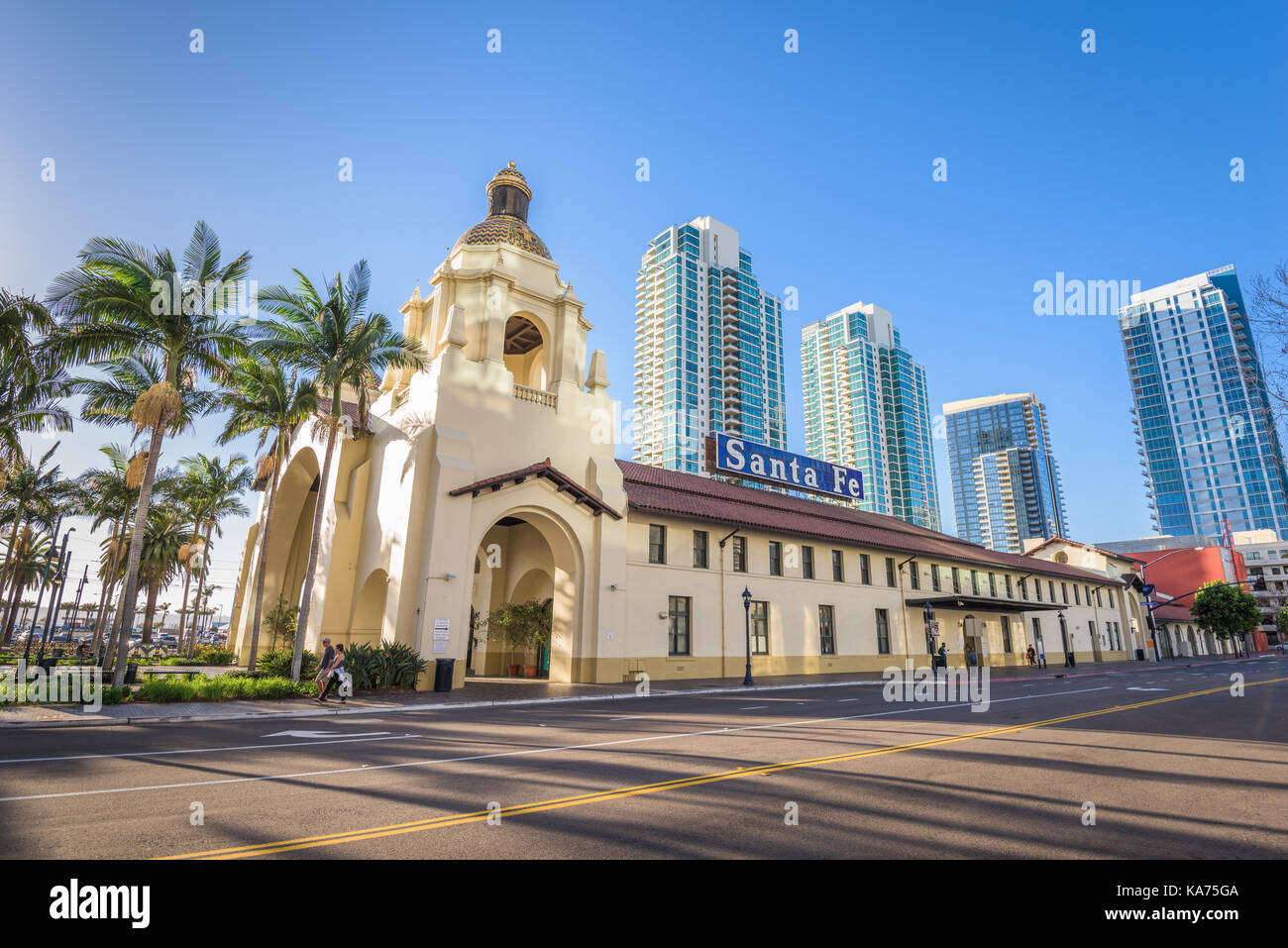 SAN DIEGO, CALIFORNIA FEBRUARY 26, 2016 Santa Fe Depot in downtown