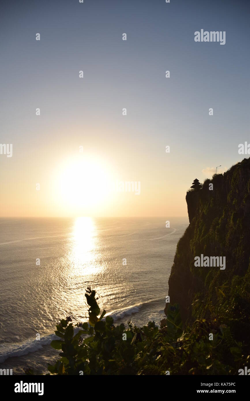 Sunset at Uluwatu hindu temple in Bali, Indonesia Stock Photo Alamy