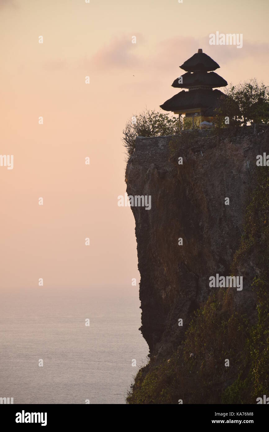 Sunset at Uluwatu hindu temple in Bali, Indonesia Stock Photo Alamy
