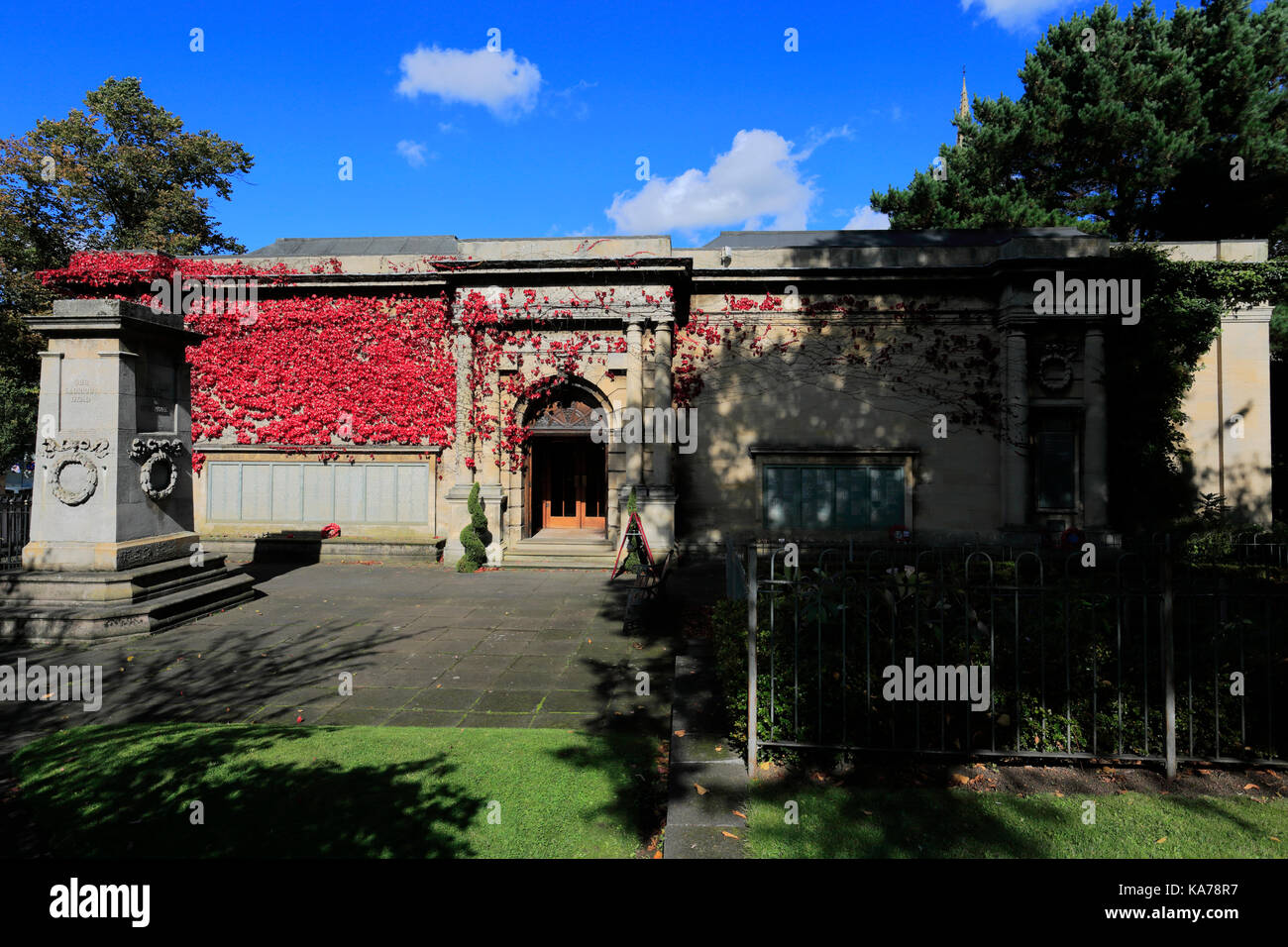 The Alfred East Art Gallery, Manor House Museum gardens, Kettering town