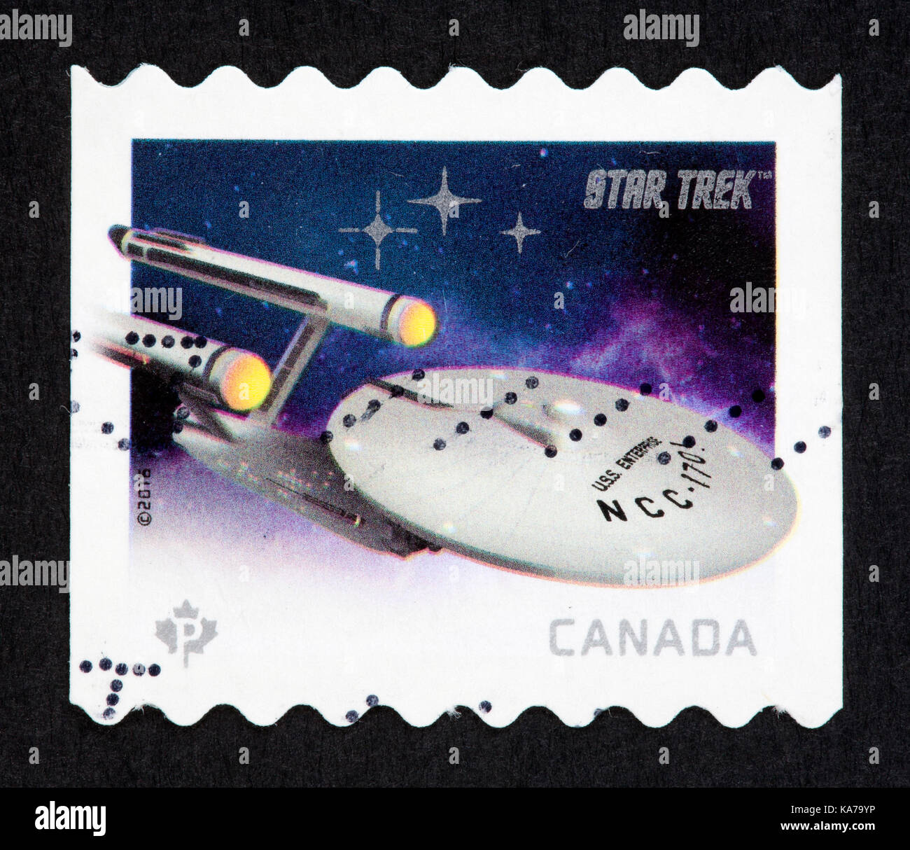 Canadian postage stamp Stock Photo