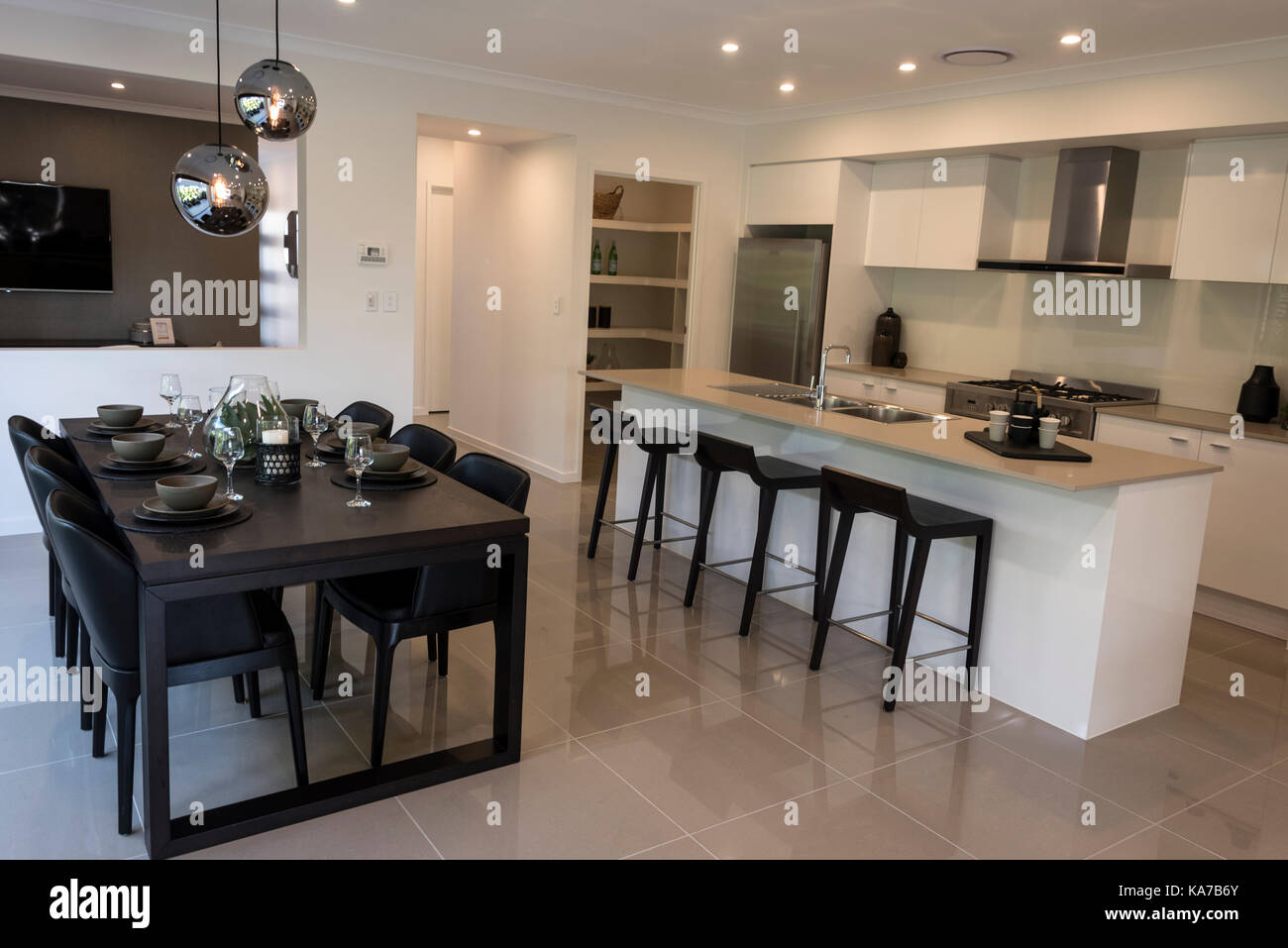 Kitchen Diner Home High Resolution Stock Photography And Images Alamy