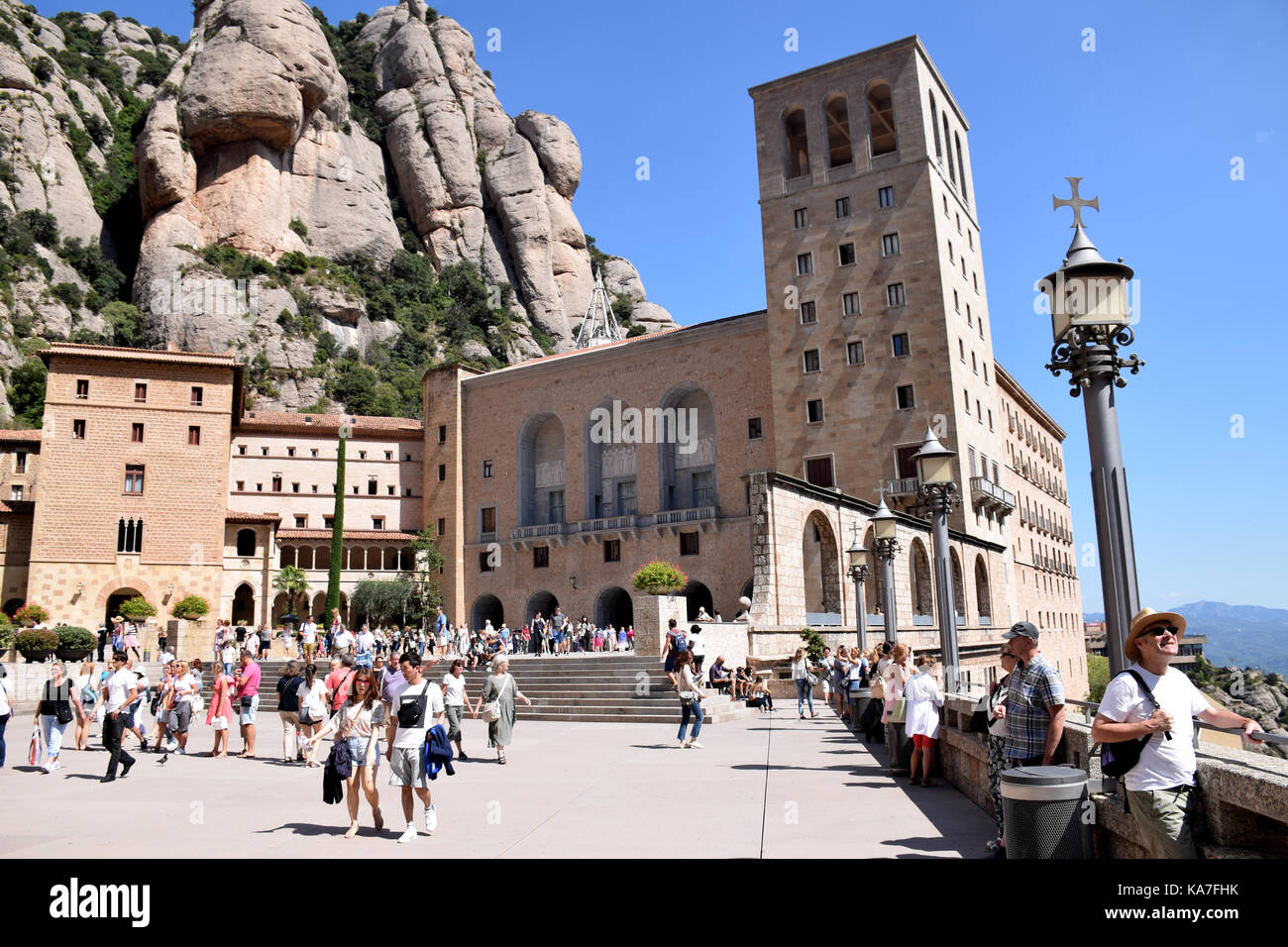 Catalonia, Spain Sep 2017. Montserrat monastery Stock Photo