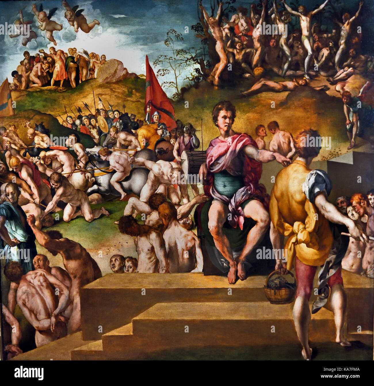 I diecimila Martiri by Jacopo Pontormo - The Ten Thousand Martyrs by Jacopo Pontormo 1494-1557 Florence Italy Stock Photo
