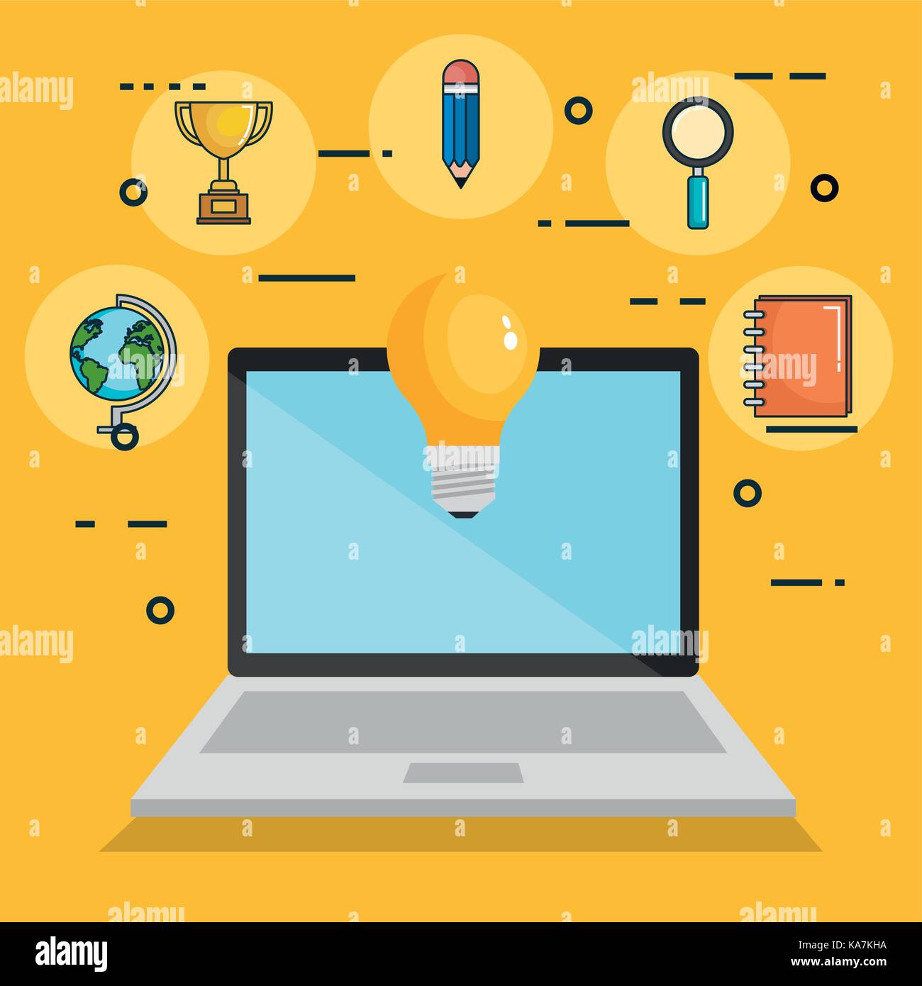 online education set icons Stock Vector Image & Art - Alamy