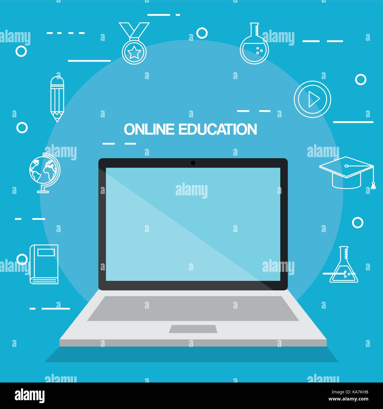 online education set icons Stock Vector Image & Art - Alamy