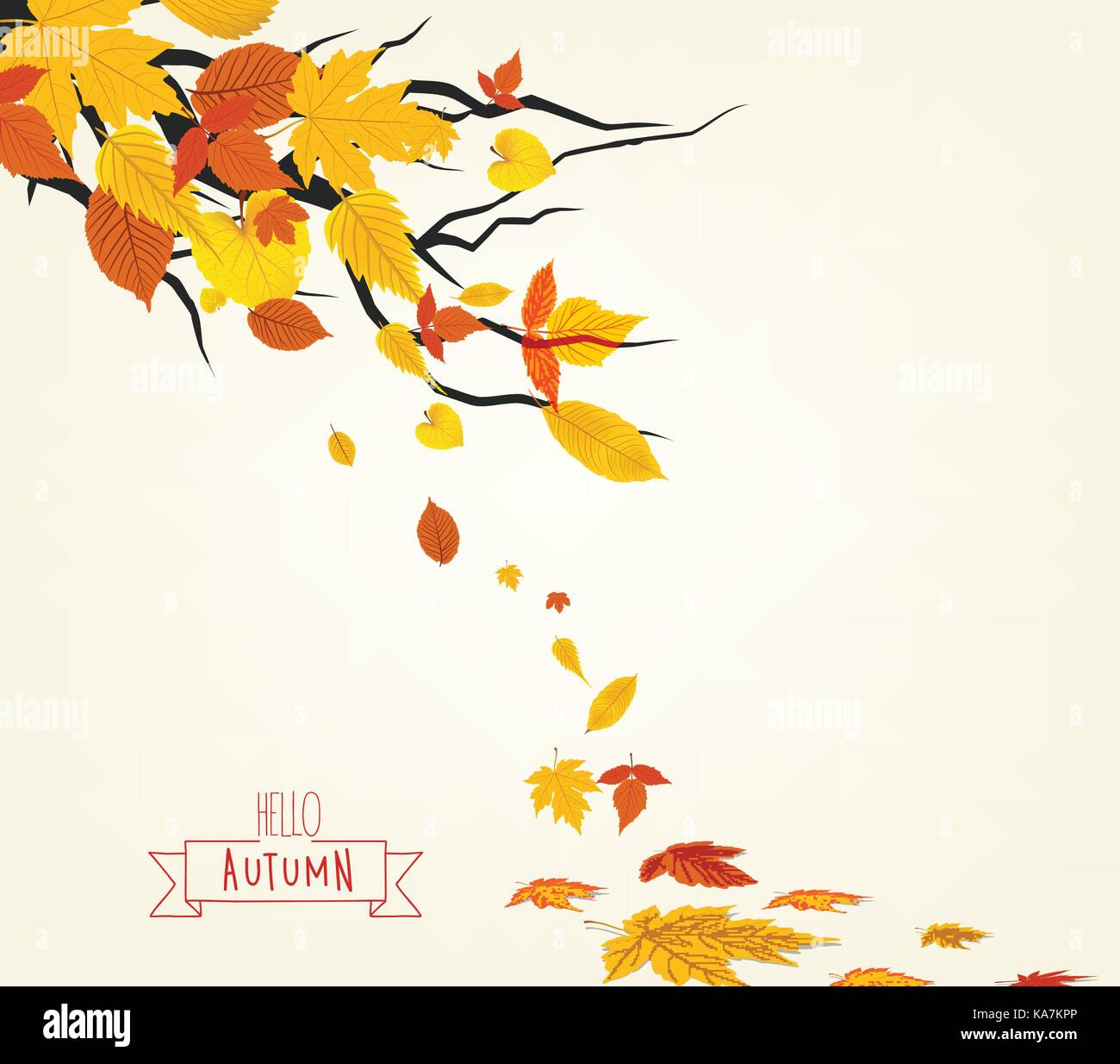 Vector Illustration of an Autumn Design Stock Vector Image & Art - Alamy