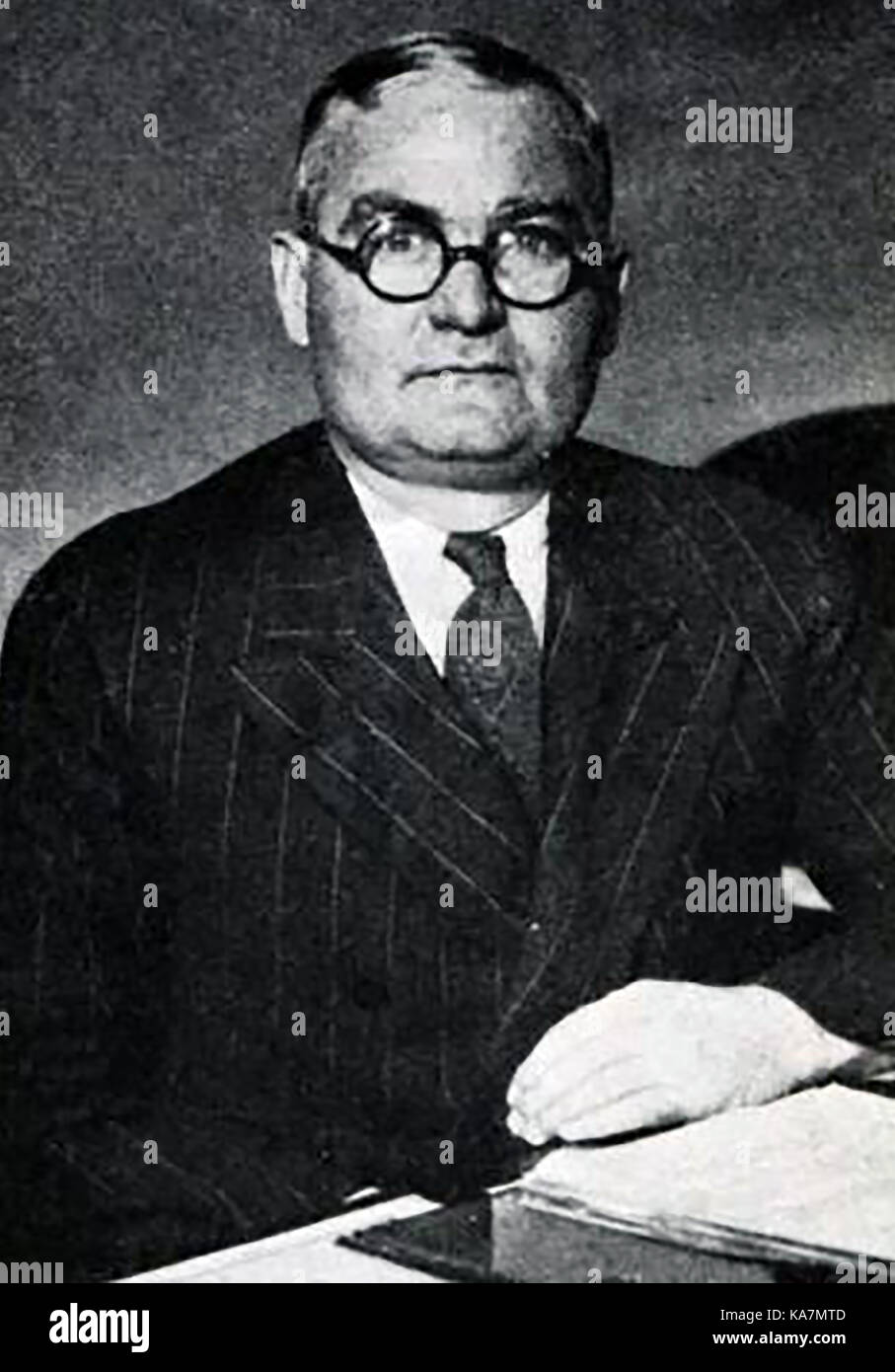 1930 - John Stege - Commissioner of Detectives, Chicago Police Department USA Stock Photo