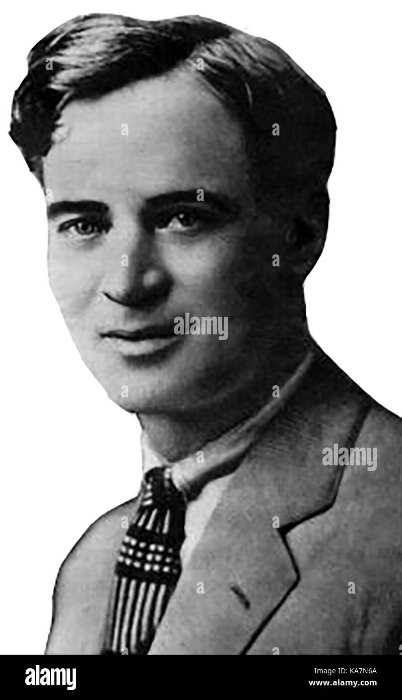 a 1930 portrait of Charles Birger, leader of the US  Birger gang, considered at the time one of America's greatest cold-blooded killers Stock Photo