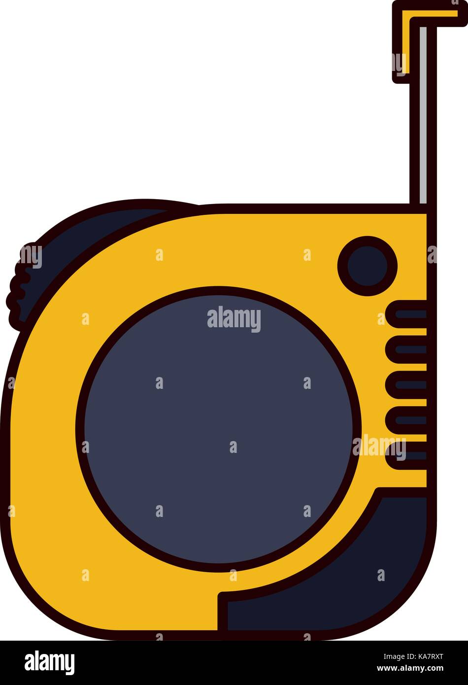 measure tape icon colorful silhouette Stock Vector Image & Art - Alamy