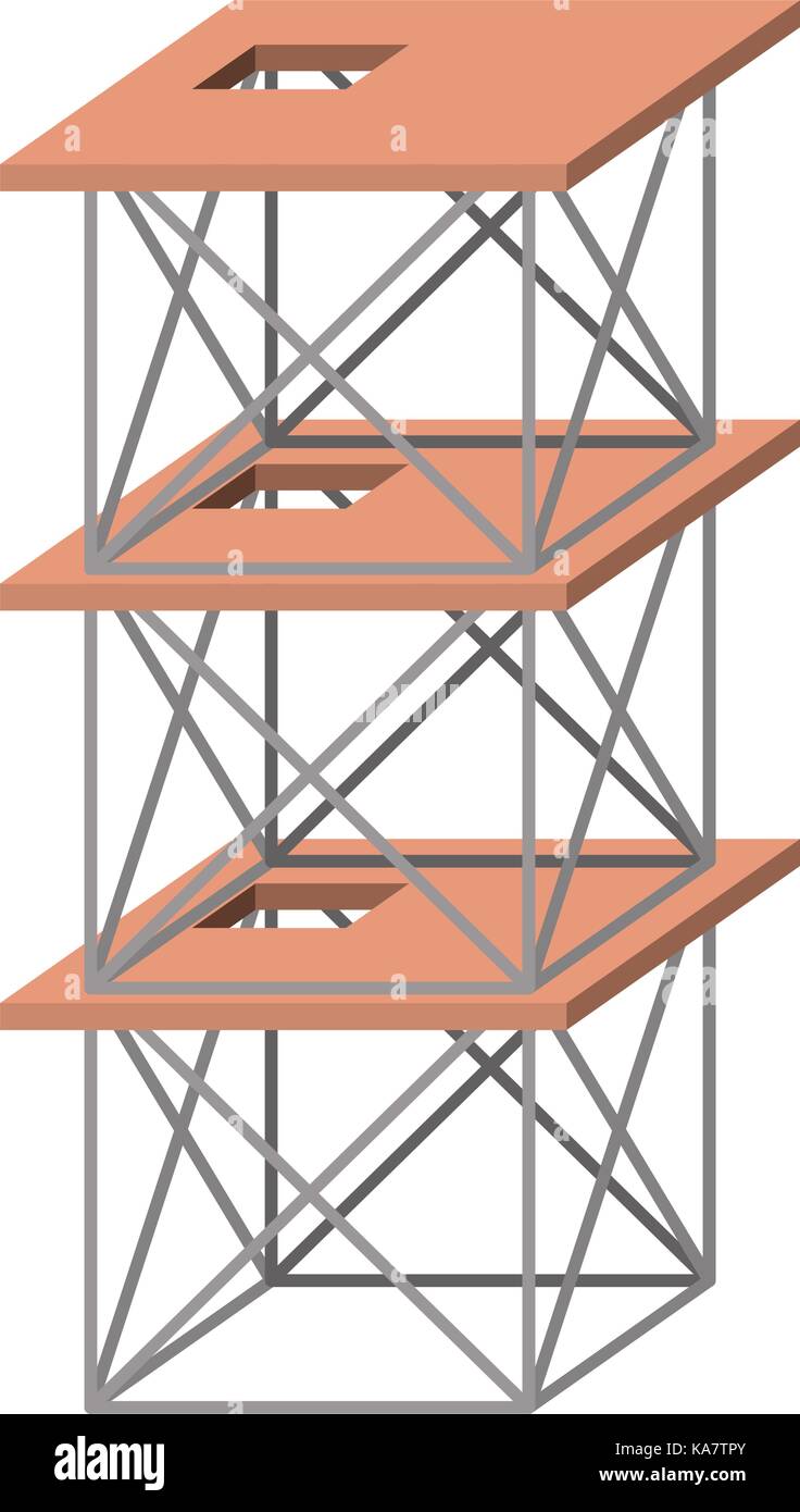 Under the scaffold Stock Vector Images - Alamy