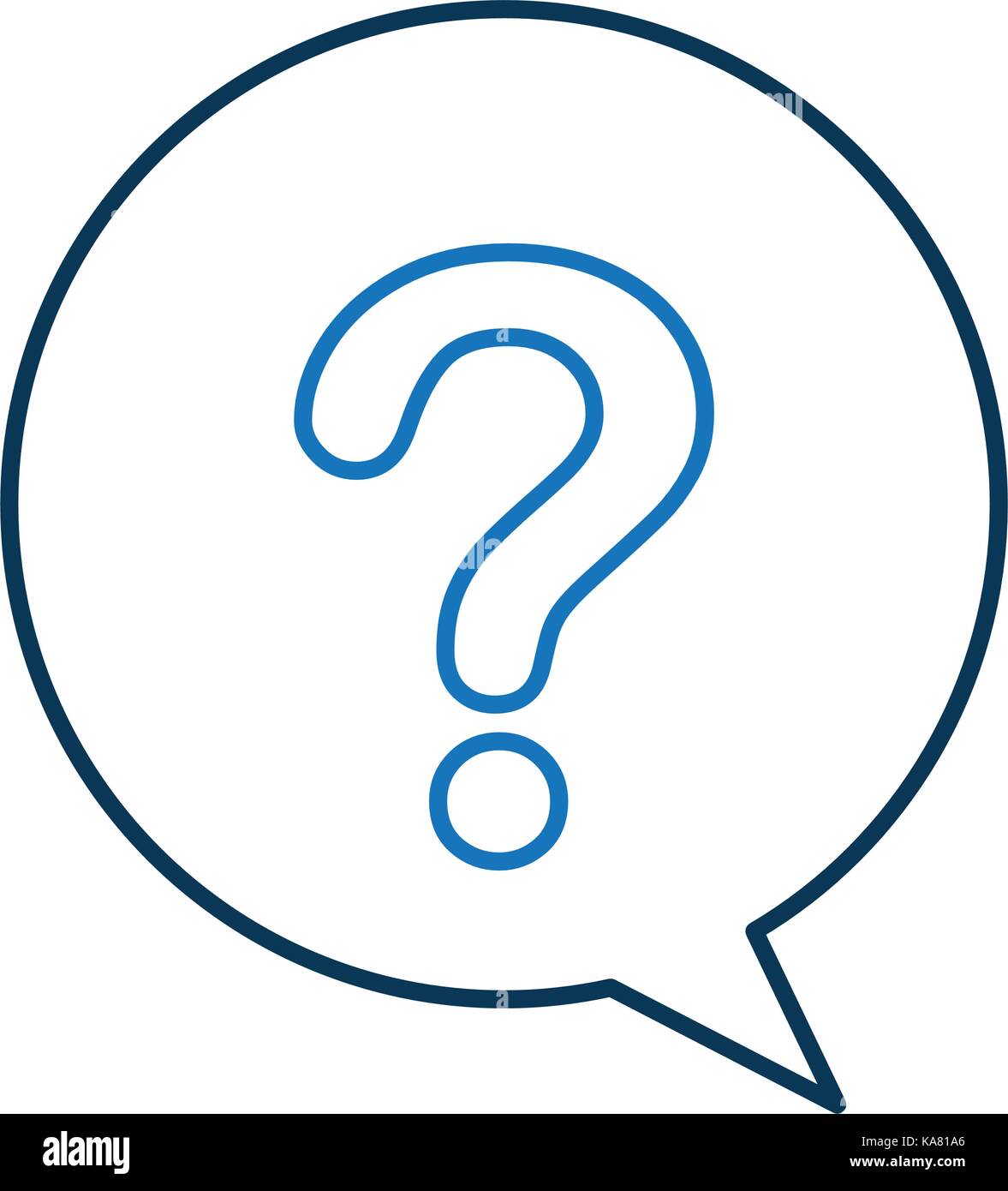 customer service speech bubble question converse communication Stock ...
