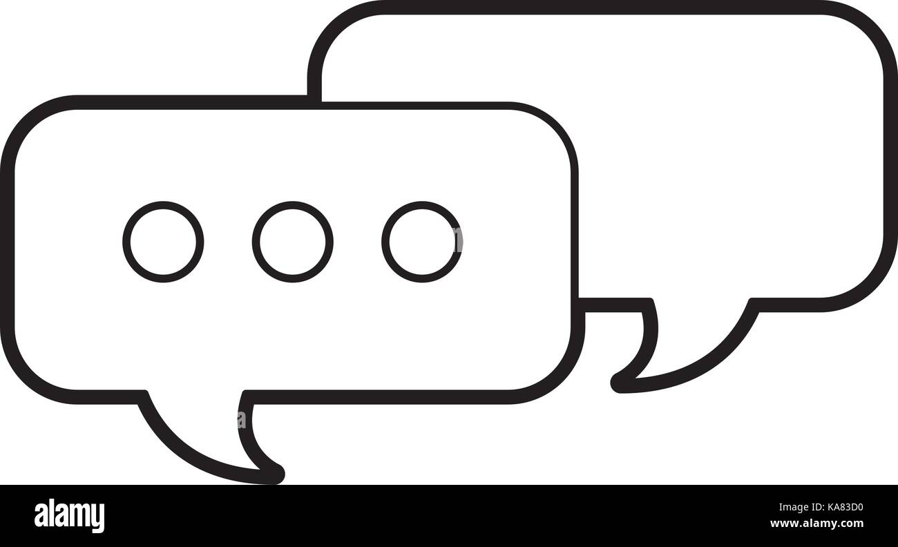 speech bubbles message chat talk concept Stock Vector Image & Art - Alamy