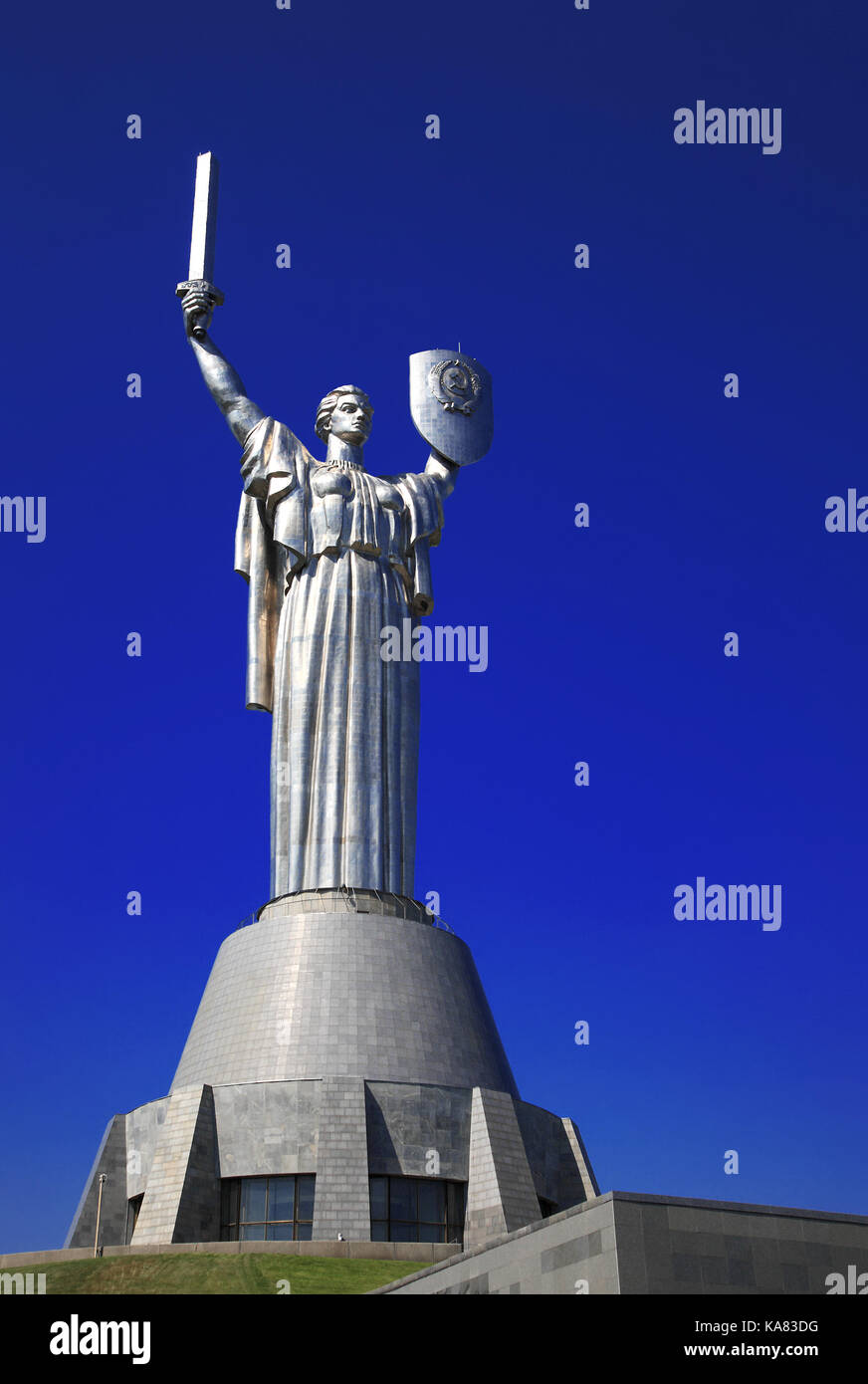 Mother Motherland, Kiev, Ukraine. The 2 biggest statue in Europe, the 7