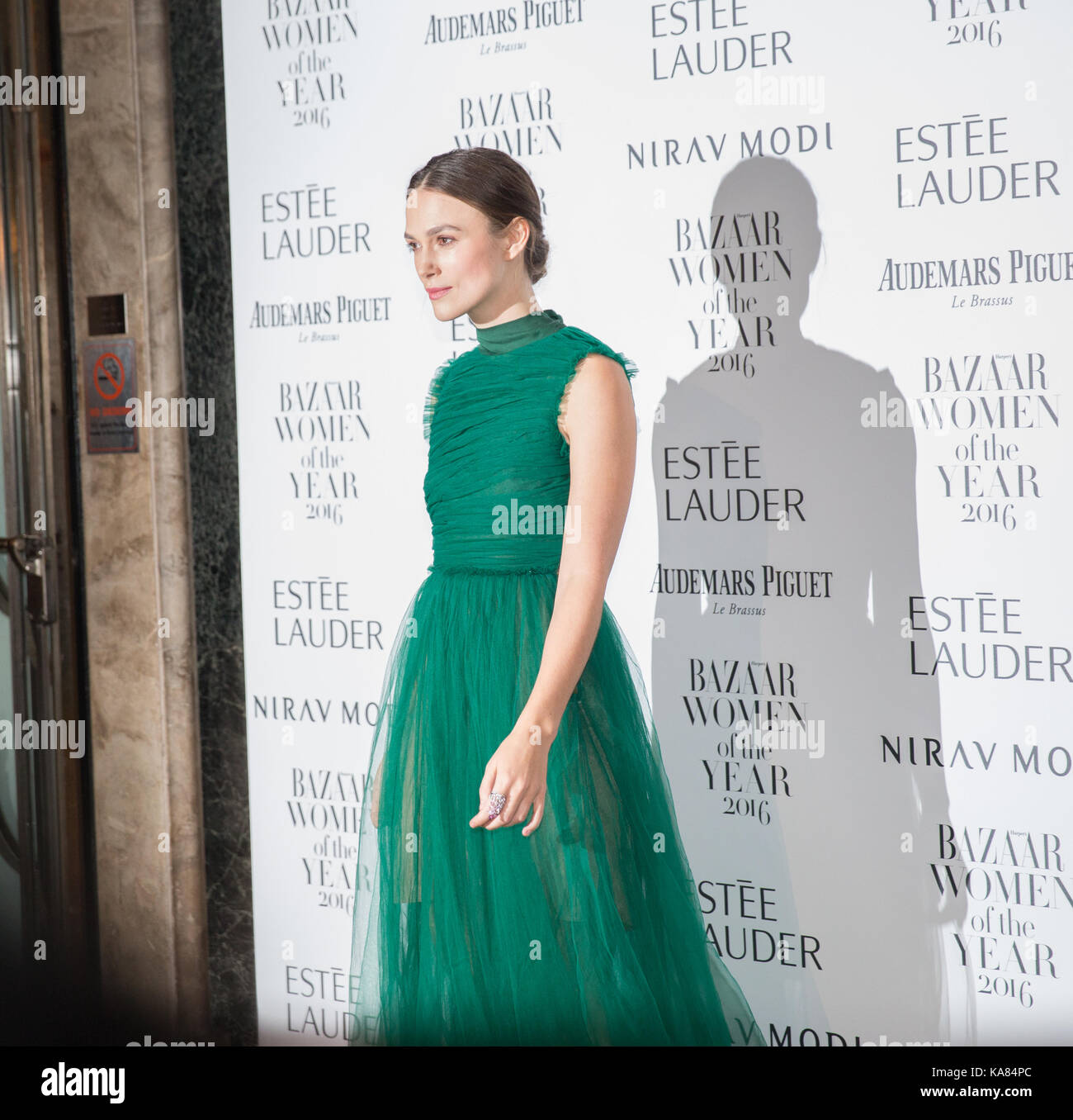 Keira Knightley at Harper's Bazaar Women Of The Year AWards 2016 Credit: Antonio Salvani/Alamy Live News Stock Photo