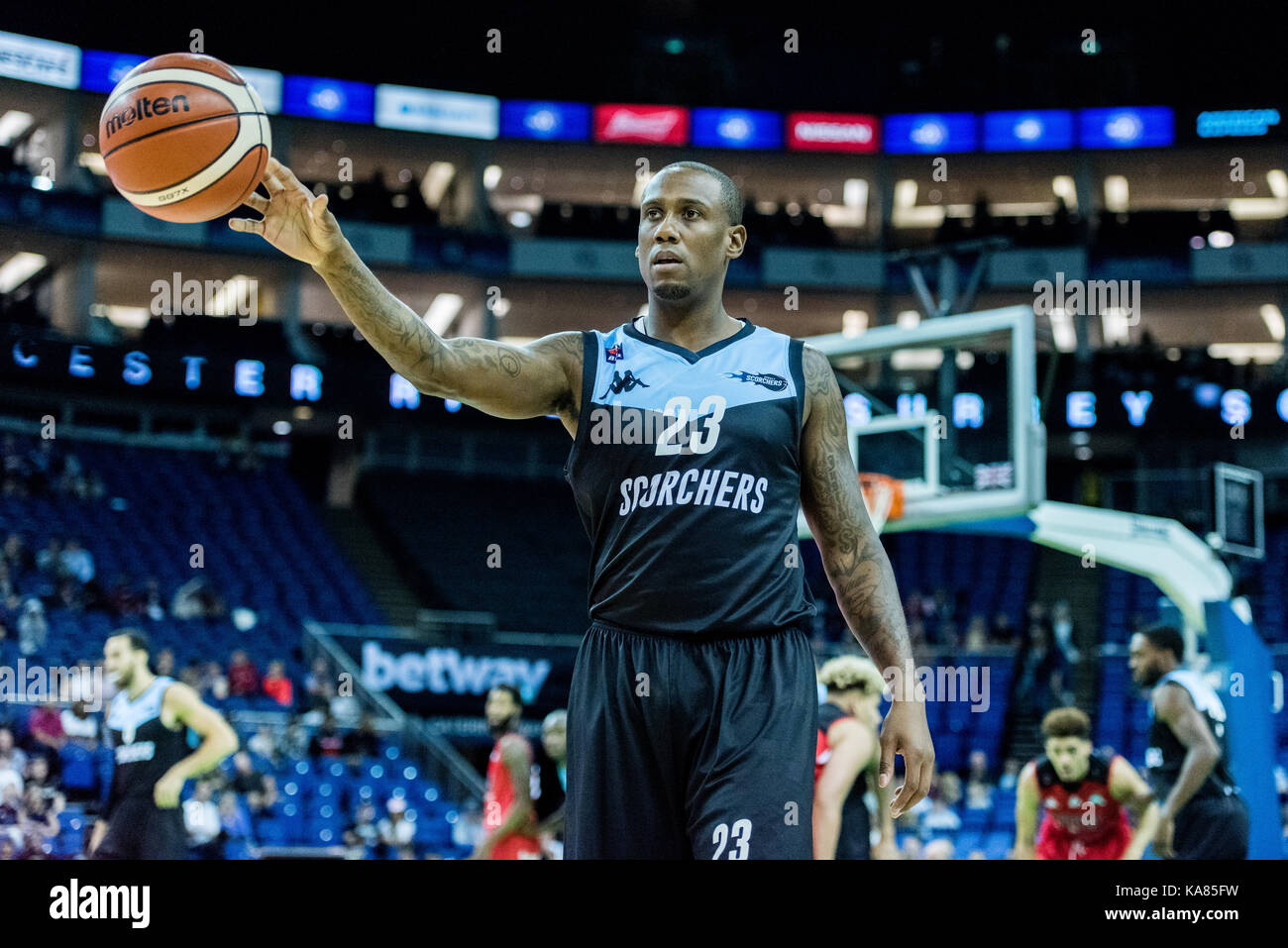 London, UK. 24th Sep, 2017. Betway AllStars Basketball Championship at