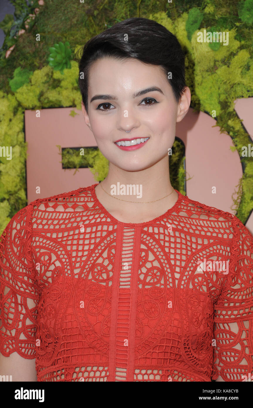 West Hollywood, CA, USA. 25th Sep, 2017. Brianna Hildebrand. Fox Fall Party  Premiere held at Catch LA in West Hollywood. Credit: ZUMA Press, Inc./Alamy  Live News Stock Photo - Alamy