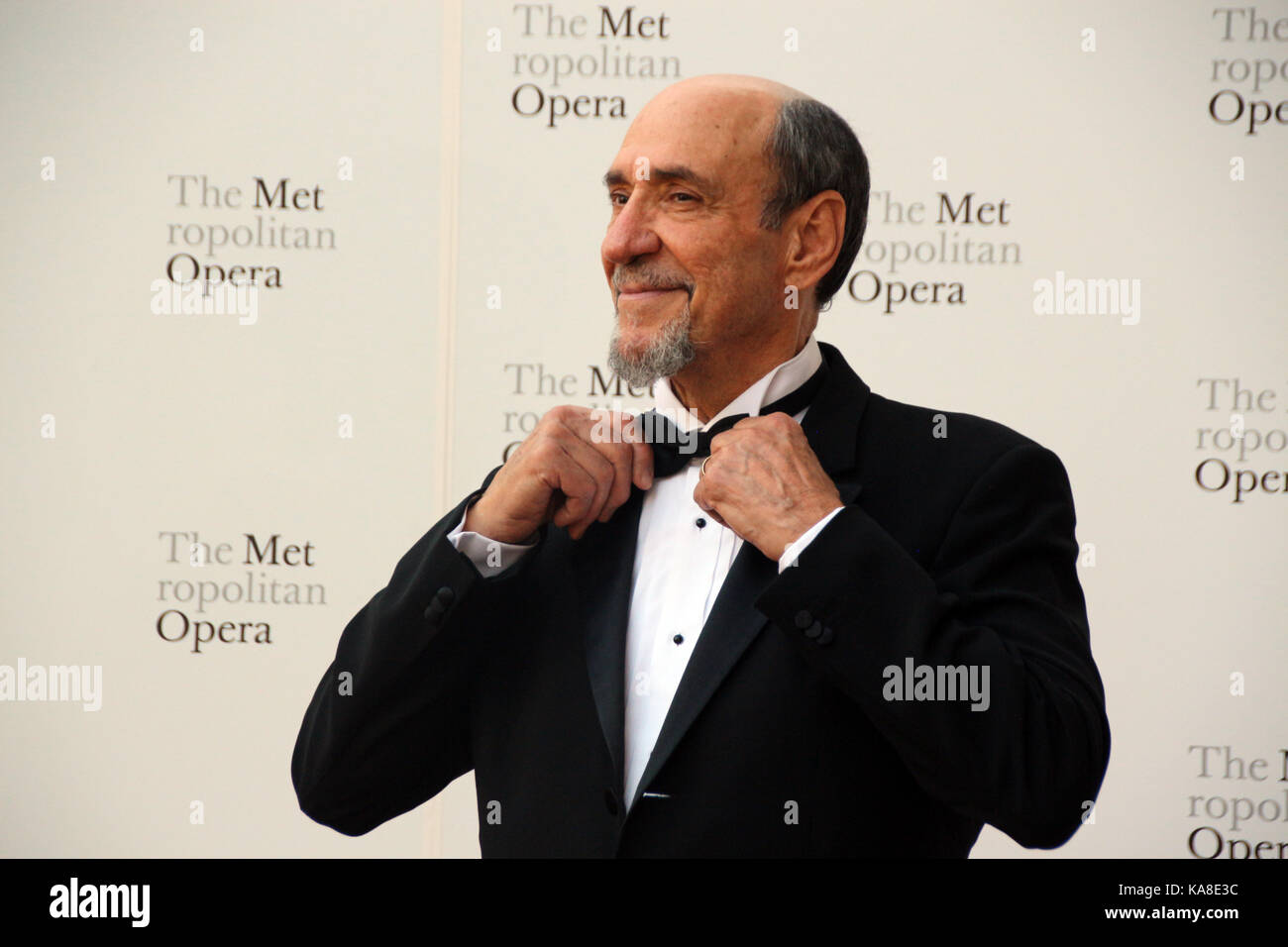 New York, US. 25th Sep, 2017. Actor F. Murray Abraham attends the season opening of the Metropolitan Opera in New York, US, 25 September 2017. Credit: Christina Horsten/dpa/Alamy Live News Stock Photo