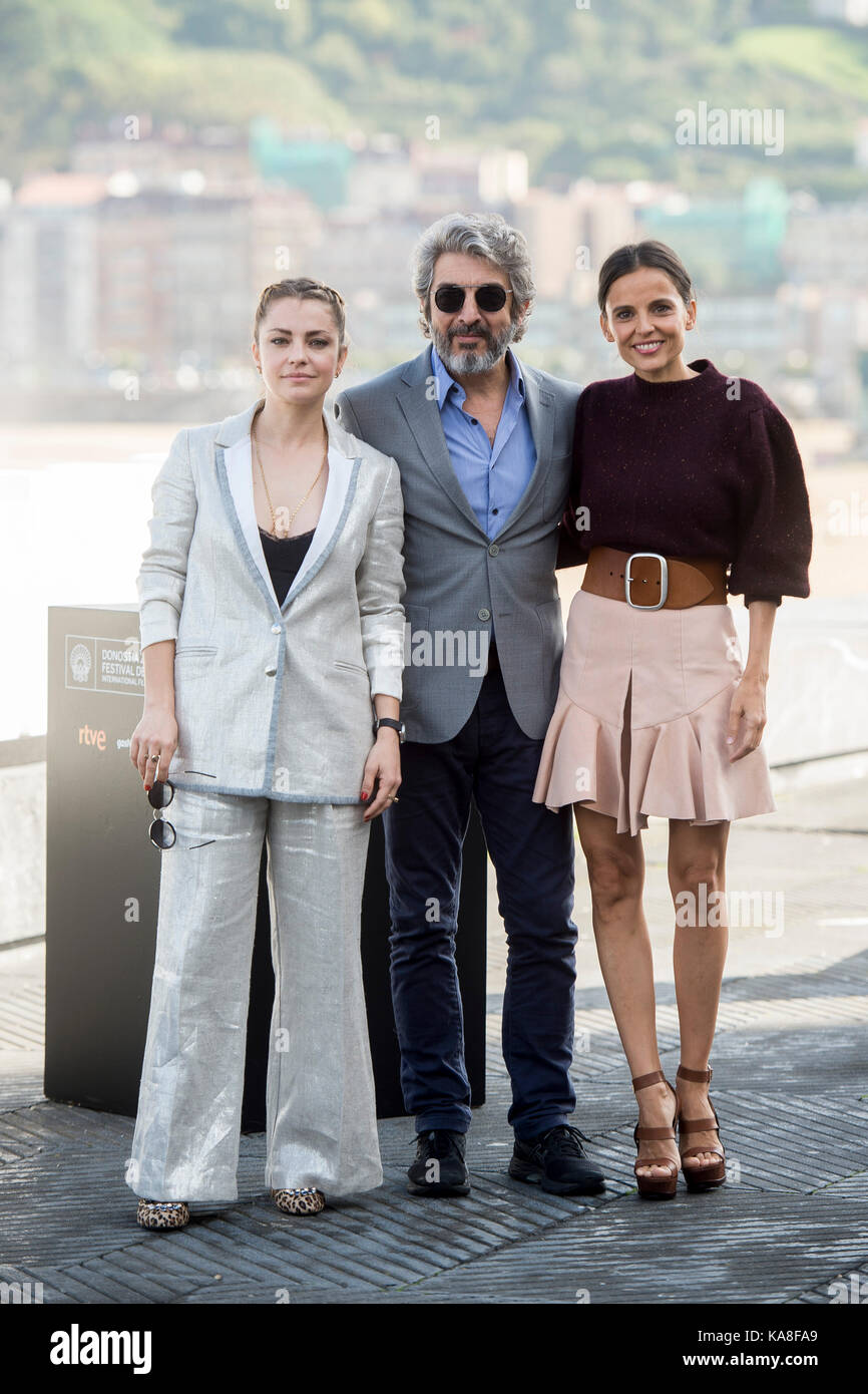 San Sebastian, Spain. 26th Sep, 2017. Ricardo Darin, Elena Anaya and