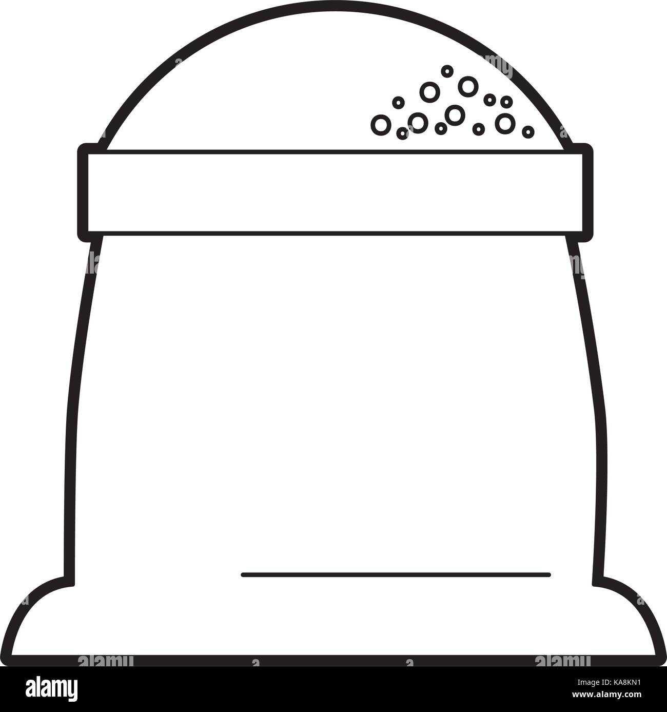 sack of flour grain ingredient bakery icon Stock Vector Image & Art - Alamy