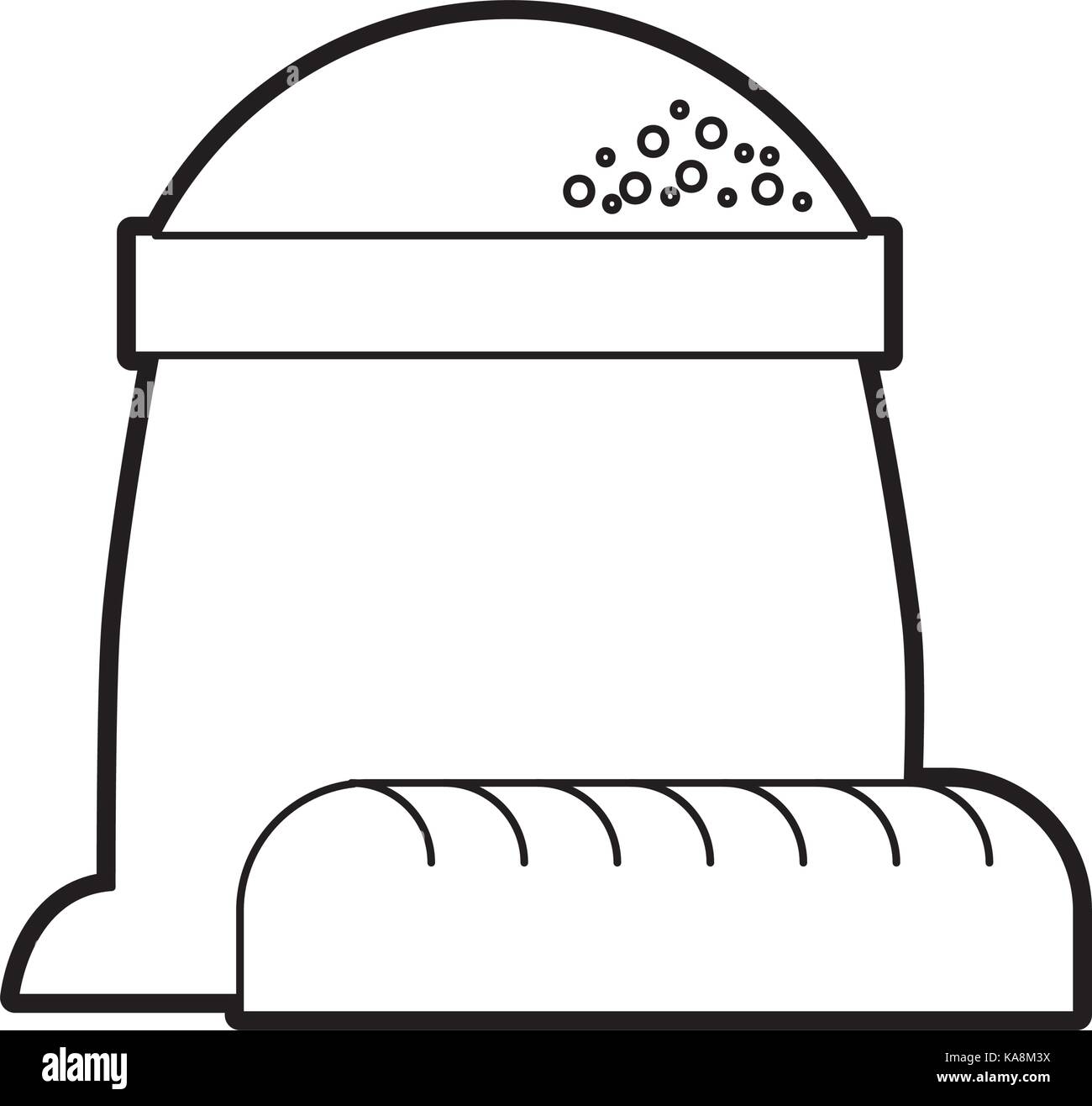 bakery sack of flour with whole bread Stock Vector Image & Art - Alamy