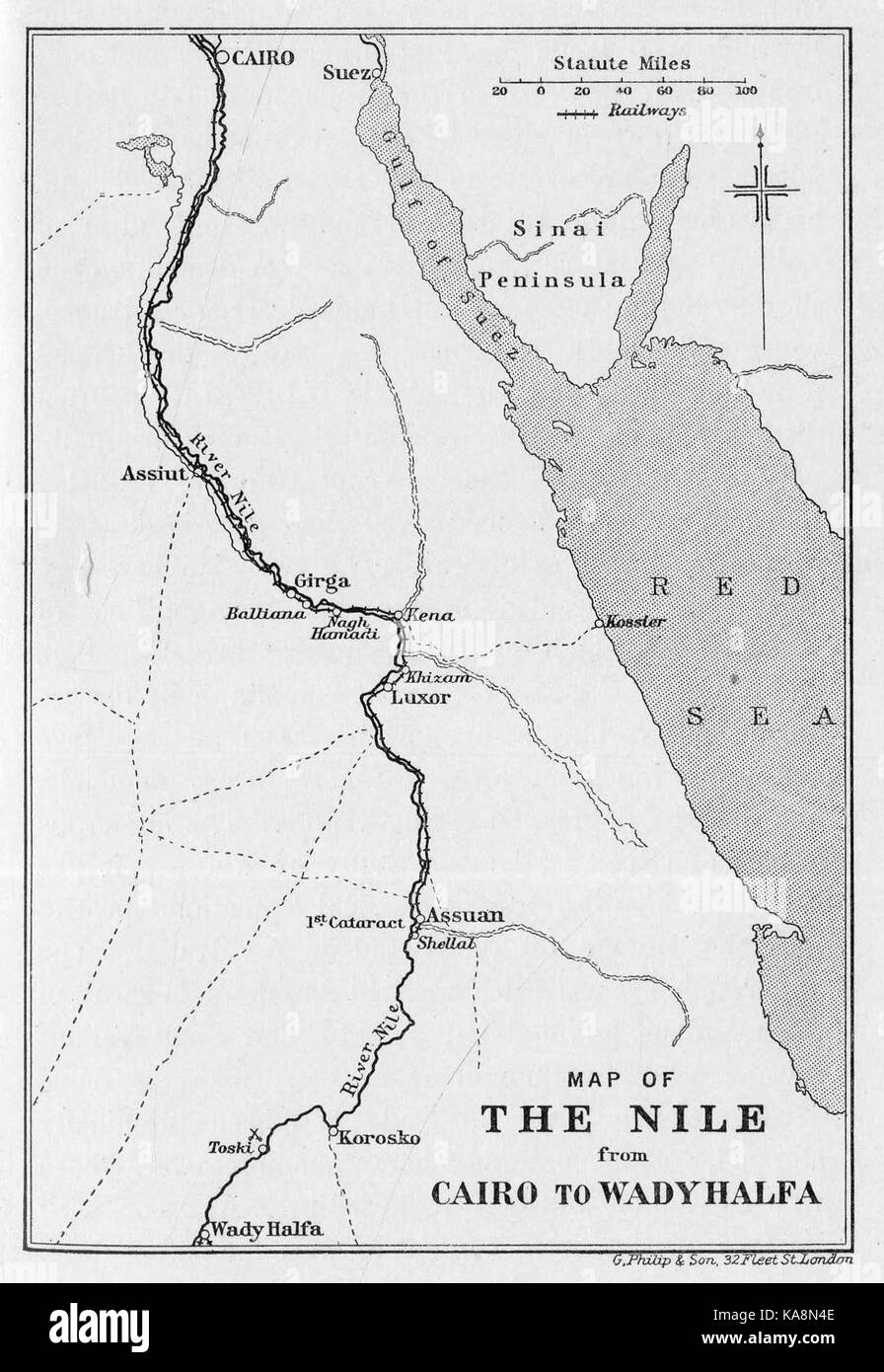 White Nile River Map