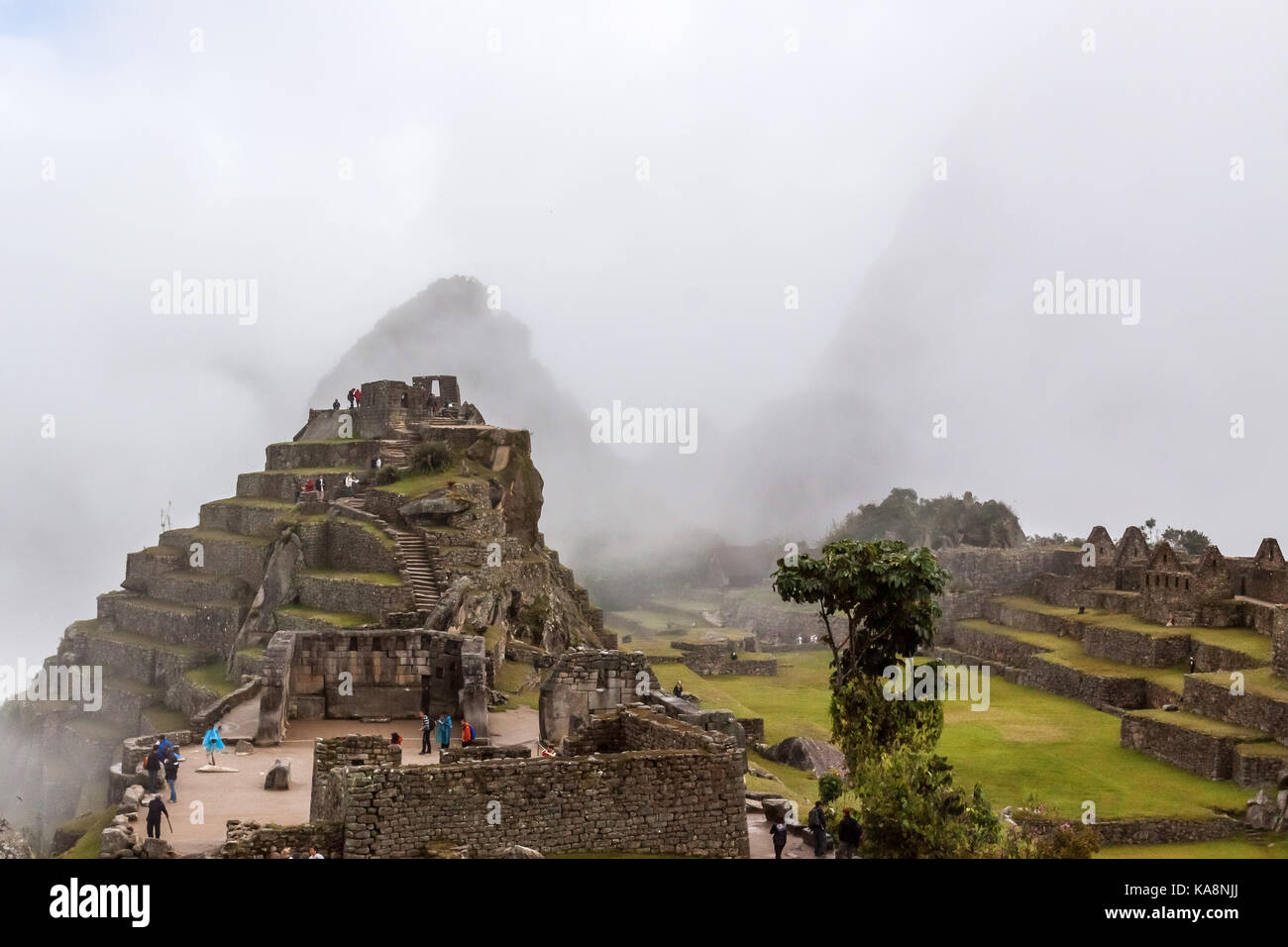 Machu Picchu, 'The Lost City of the Incas', Peru. Stock Photo
