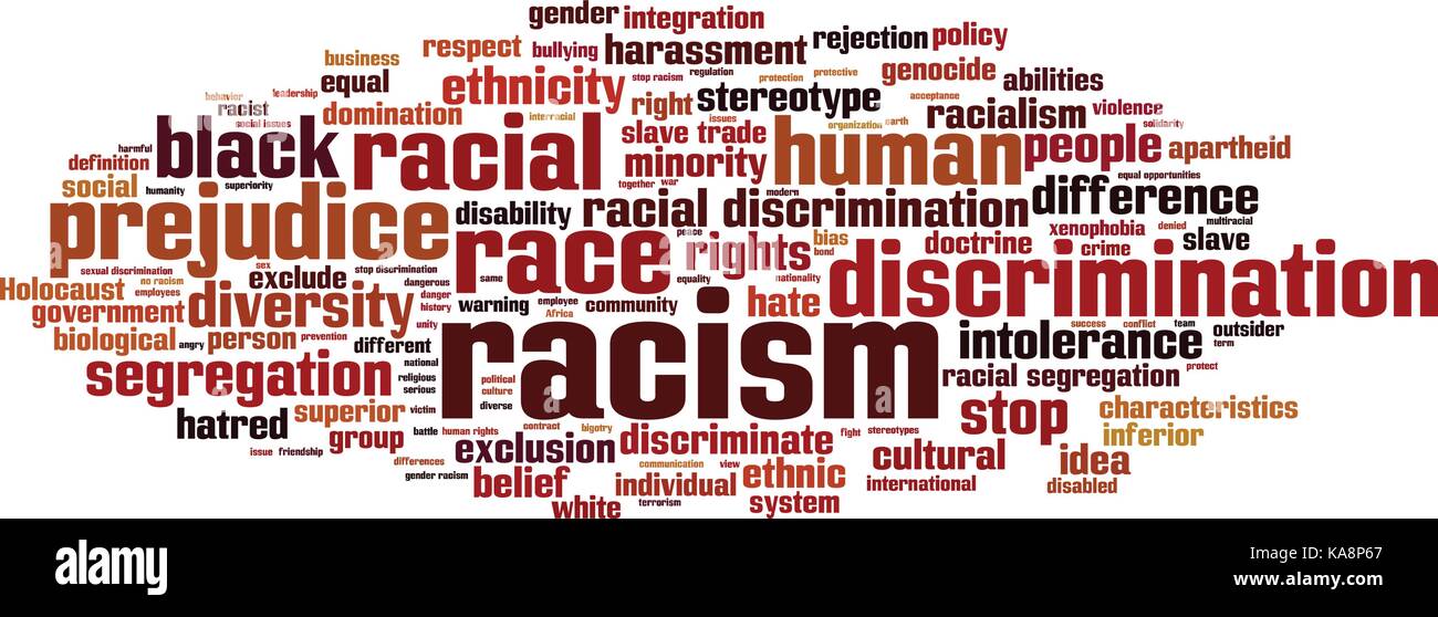 Segregation Words Racial Segregation Concept Word Cloud High Resolution Stock Photography ...