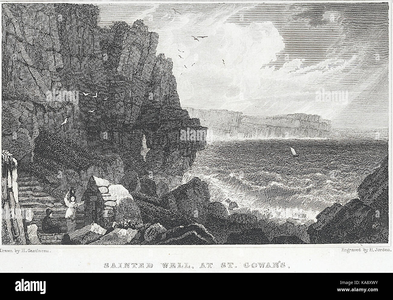 Sainted well at St. Gowan's, Pembrokeshire Stock Photo Alamy