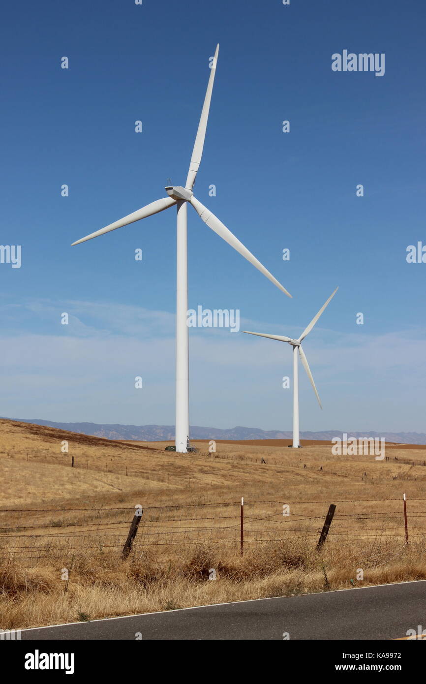 Wind Turbines, Solano County, California Stock Photo Alamy
