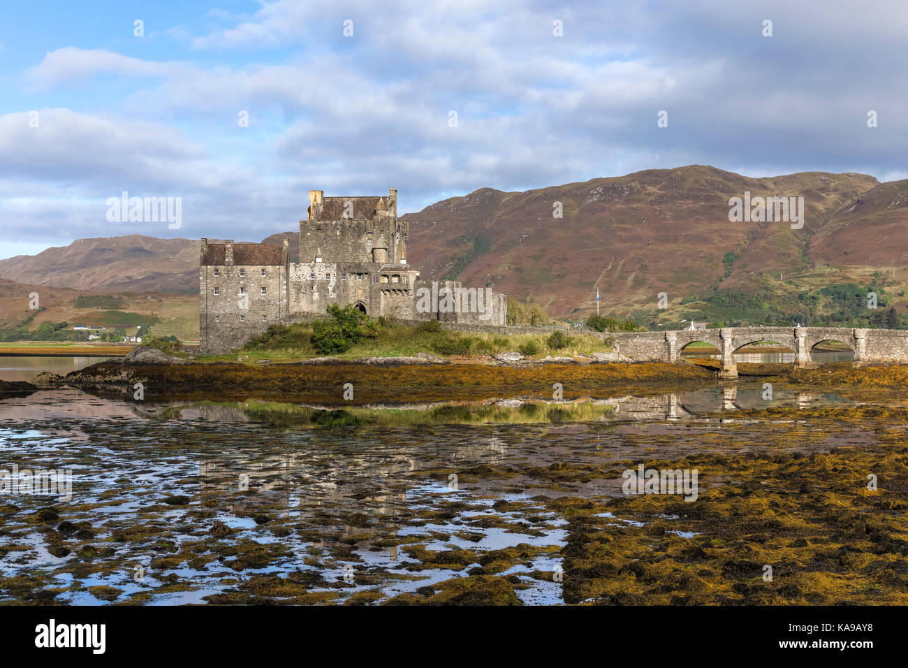 Eilean Donan Castle, Loch Duich, Western Highlands, Scotland, United Kingdom Stock Photo