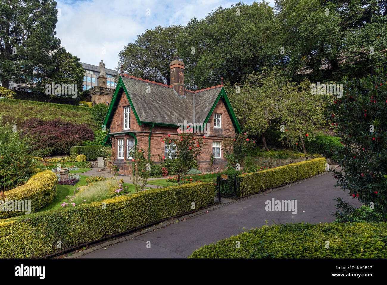 Princes Street Garden, Edingburgh, Lothian, Scotland, United Kingdom Stock Photo
