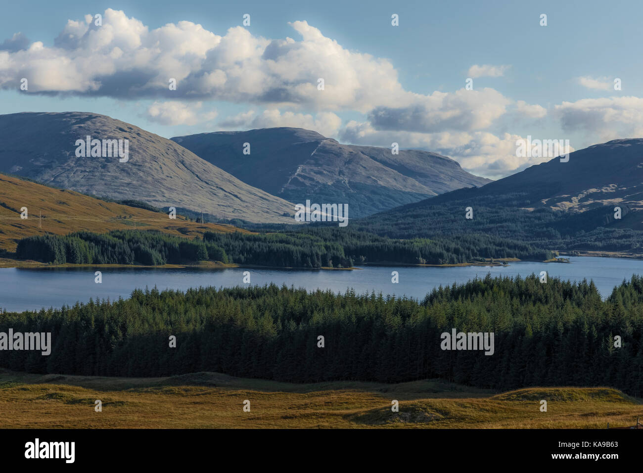 Loch Tulla, Glen Etive, Highlands, Scotland, United Kingdom Stock Photo