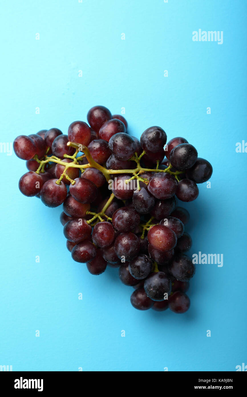 Red wine grapes, food top view Stock Photo Alamy