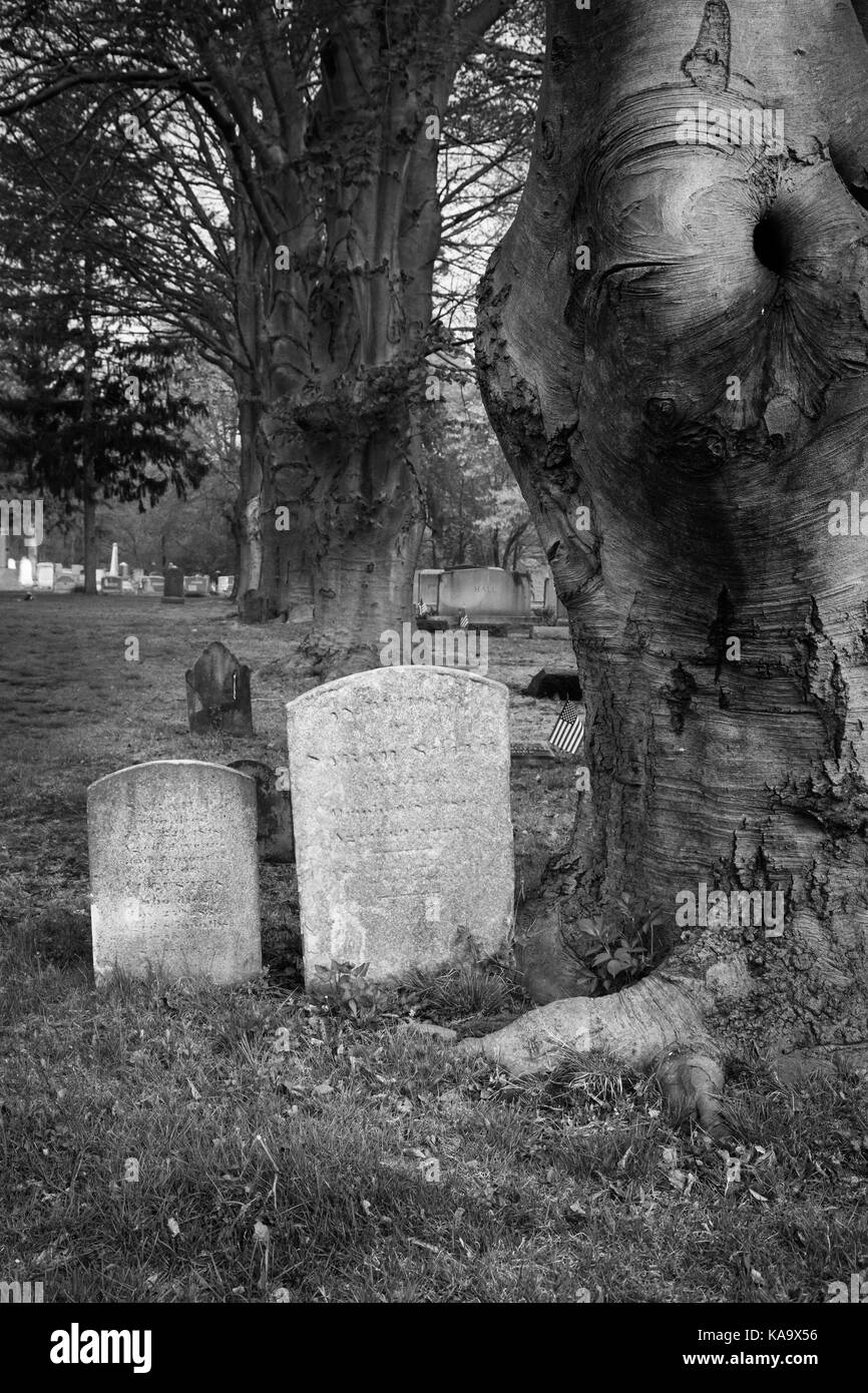 RAHWAY, NEW JERSEY April 28, 2017 A view of old tombstones at Rahway Cemetery Stock Photo Alamy