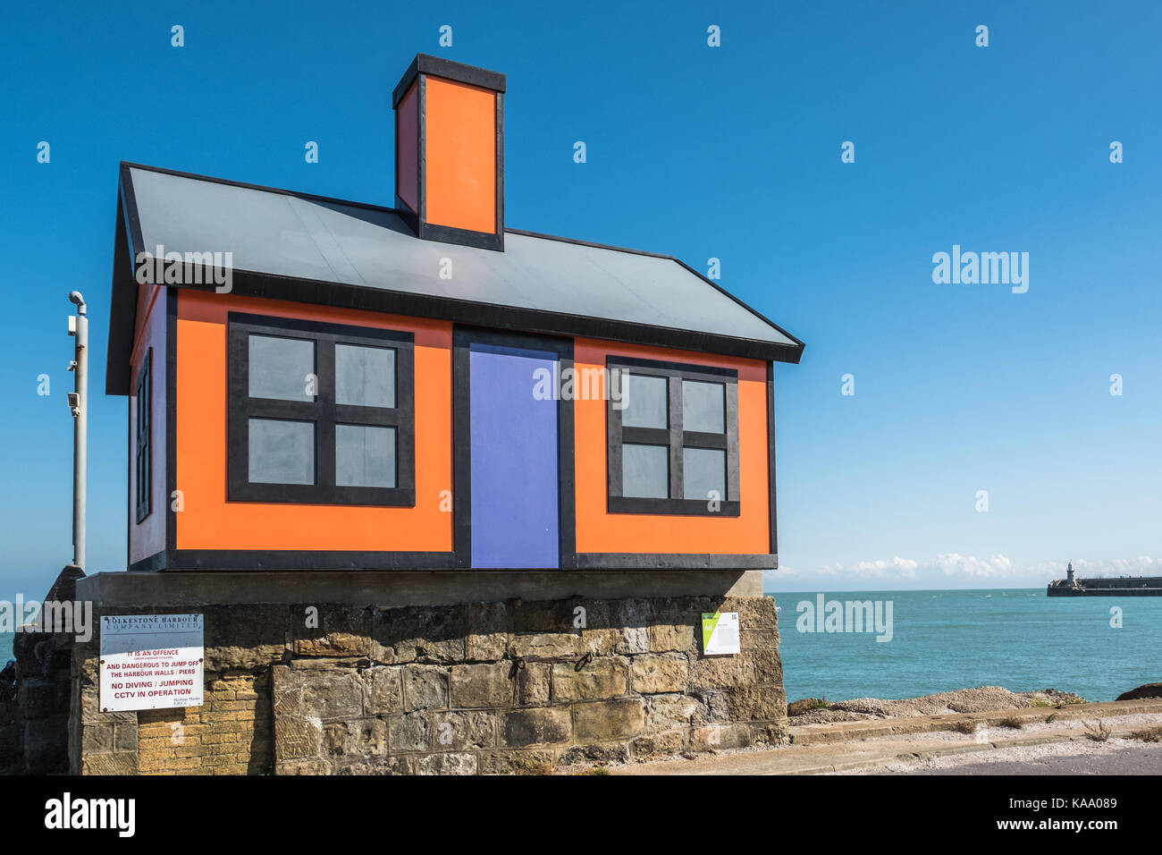 Holiday Home by Richard Woods Folkestone Trienninal Kent UK Stock Photo