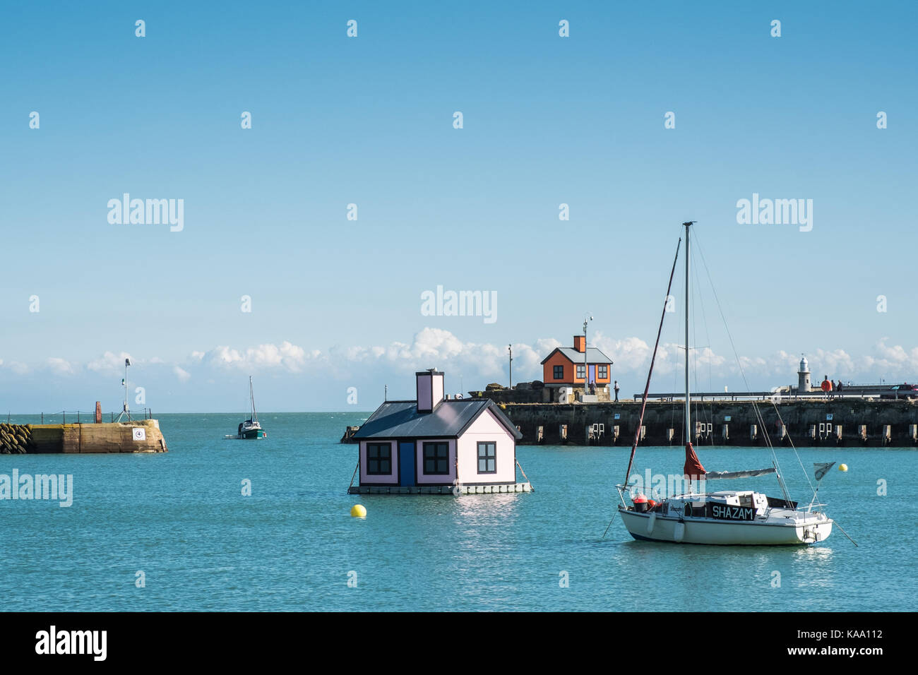 Folkestone Harbour Kent UK Triennial Celebration, Showing Holiday Home