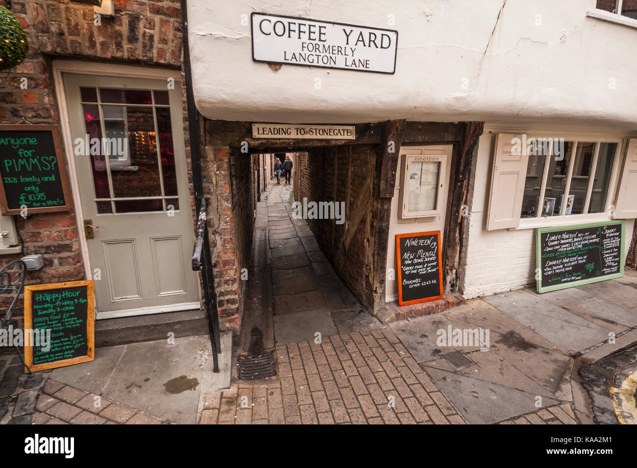 Coffee Yard in York, England, UK Stock Photo Alamy