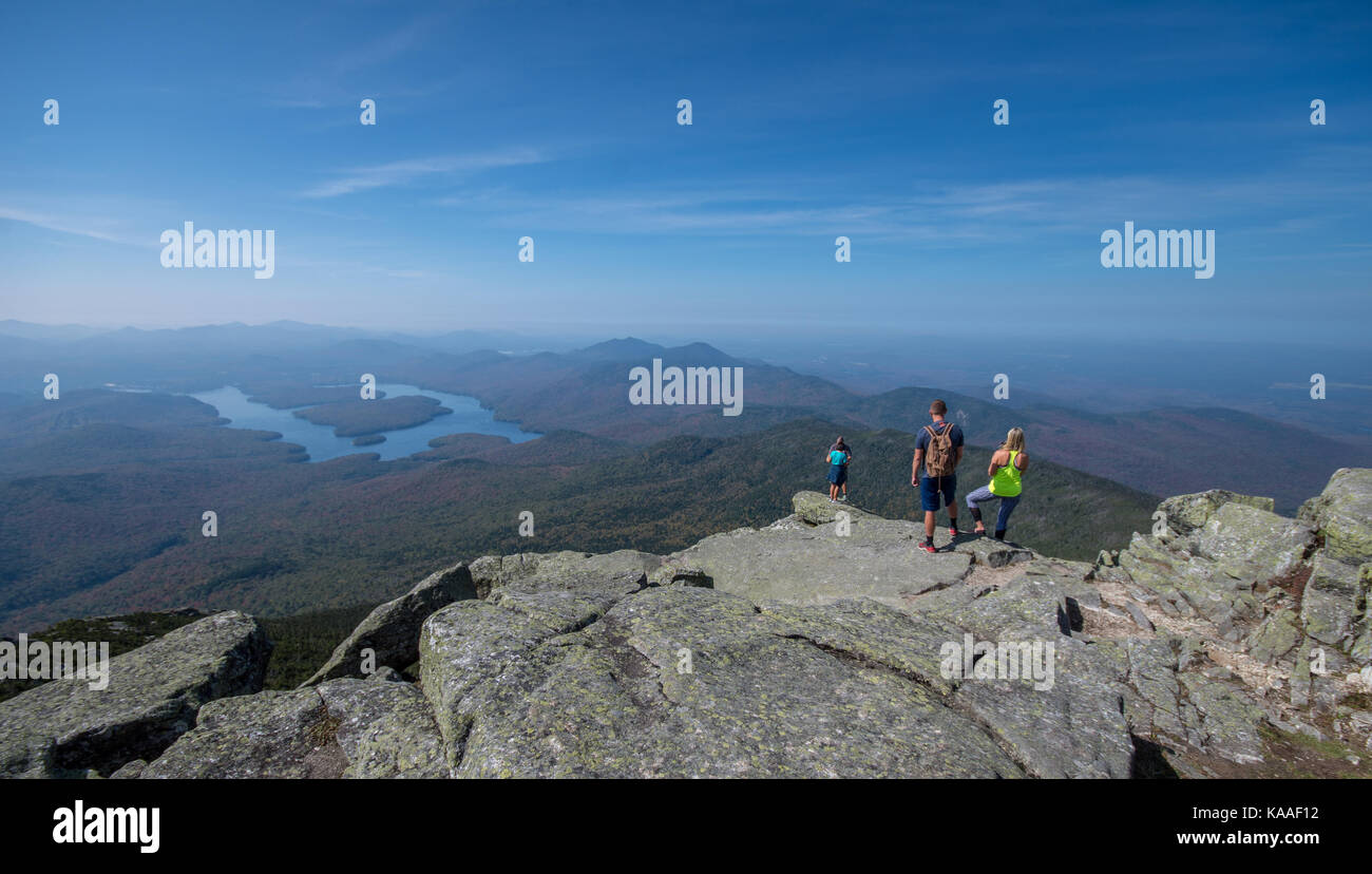 Views from the trail at Whiteface mountain Stock Photo