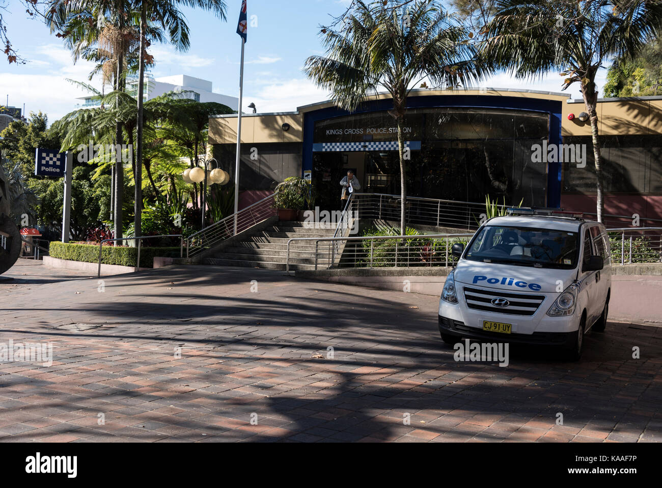 Kings Cross Police Station in Kings Cross, a red light district of Sydney in New South Wales, Australia. Stock Photo