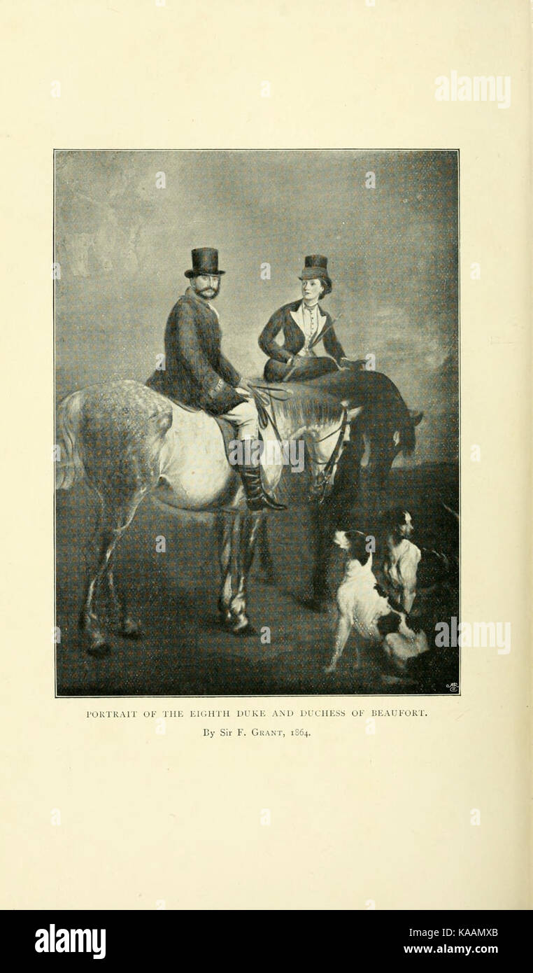 The eighth Duke of Beaufort and the Badminton hunt (Page 190) BHL18068256 Stock Photo
