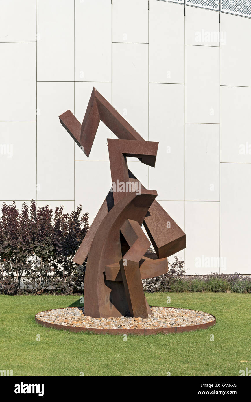 Untitled sculpture by Jean Claude Fahri, Danubiana Meulensteen Art Museum, Slovakia Stock Photo